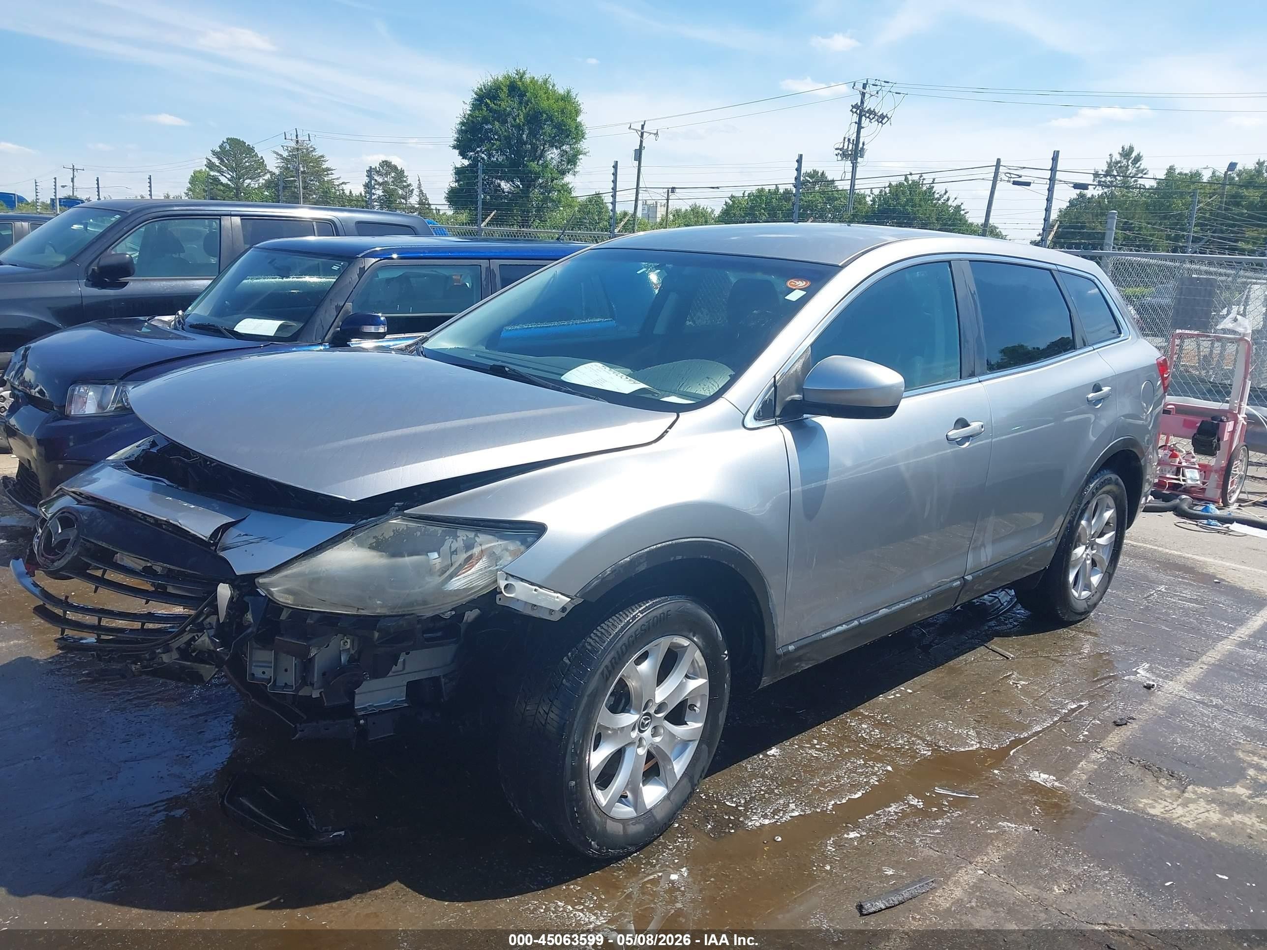 2015 Mazda Cx-9 Sport Gray vin: JM3TB2BA5F0454723