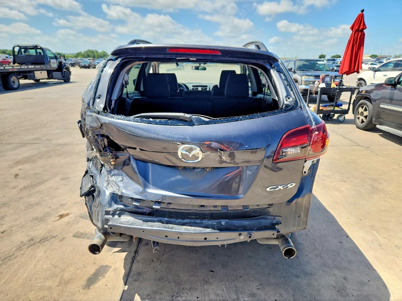 2015 Mazda Cx-9 Gray vin: JM3TB2BA7F0460247