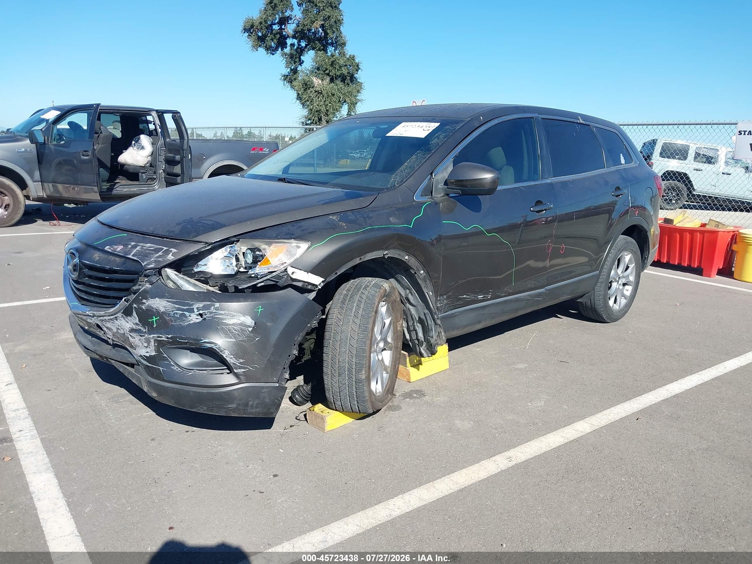 2015 Mazda Cx-9 Sport Gray vin: JM3TB2BA8F0453047