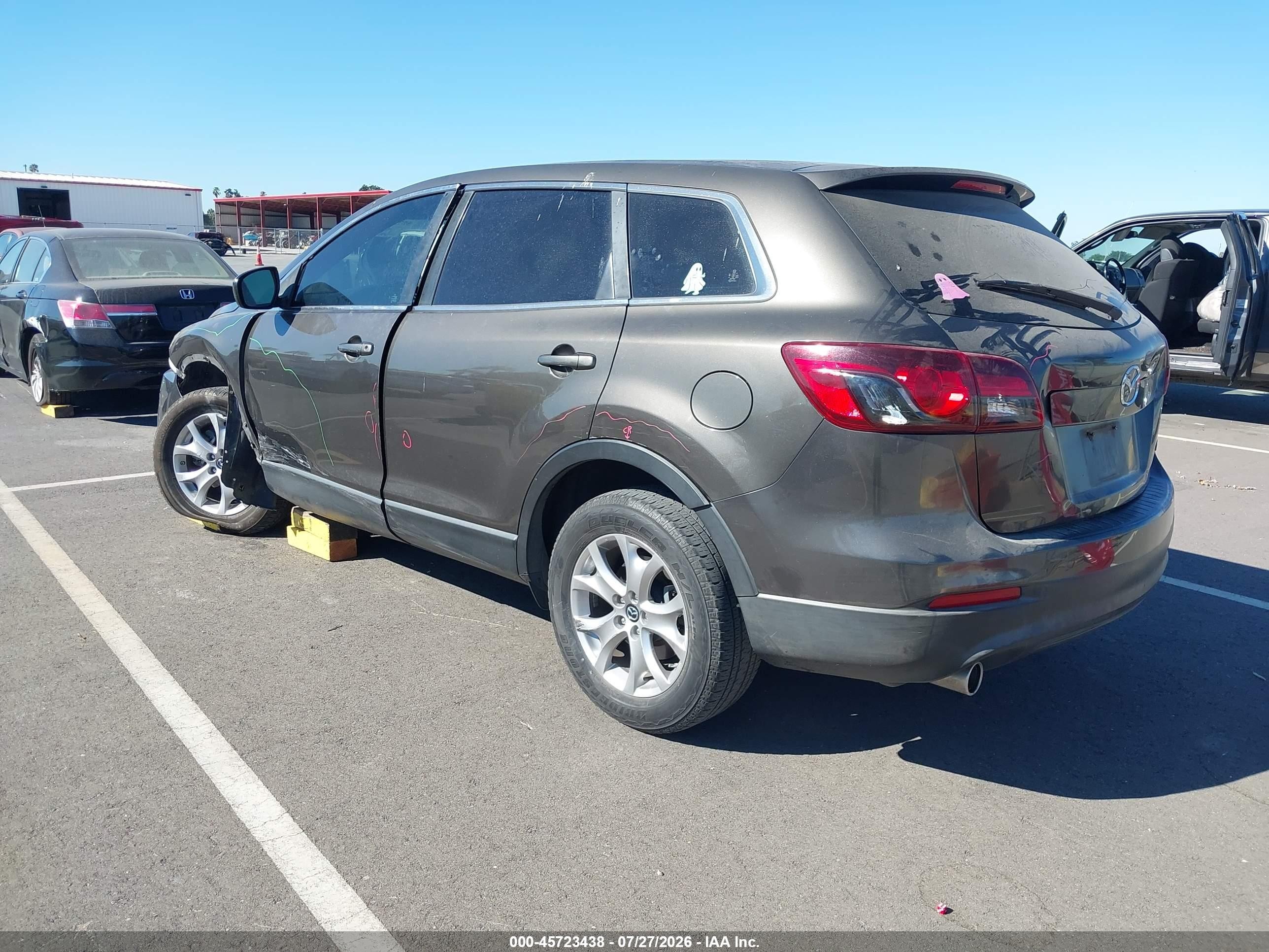 2015 Mazda Cx-9 Sport Gray vin: JM3TB2BA8F0453047