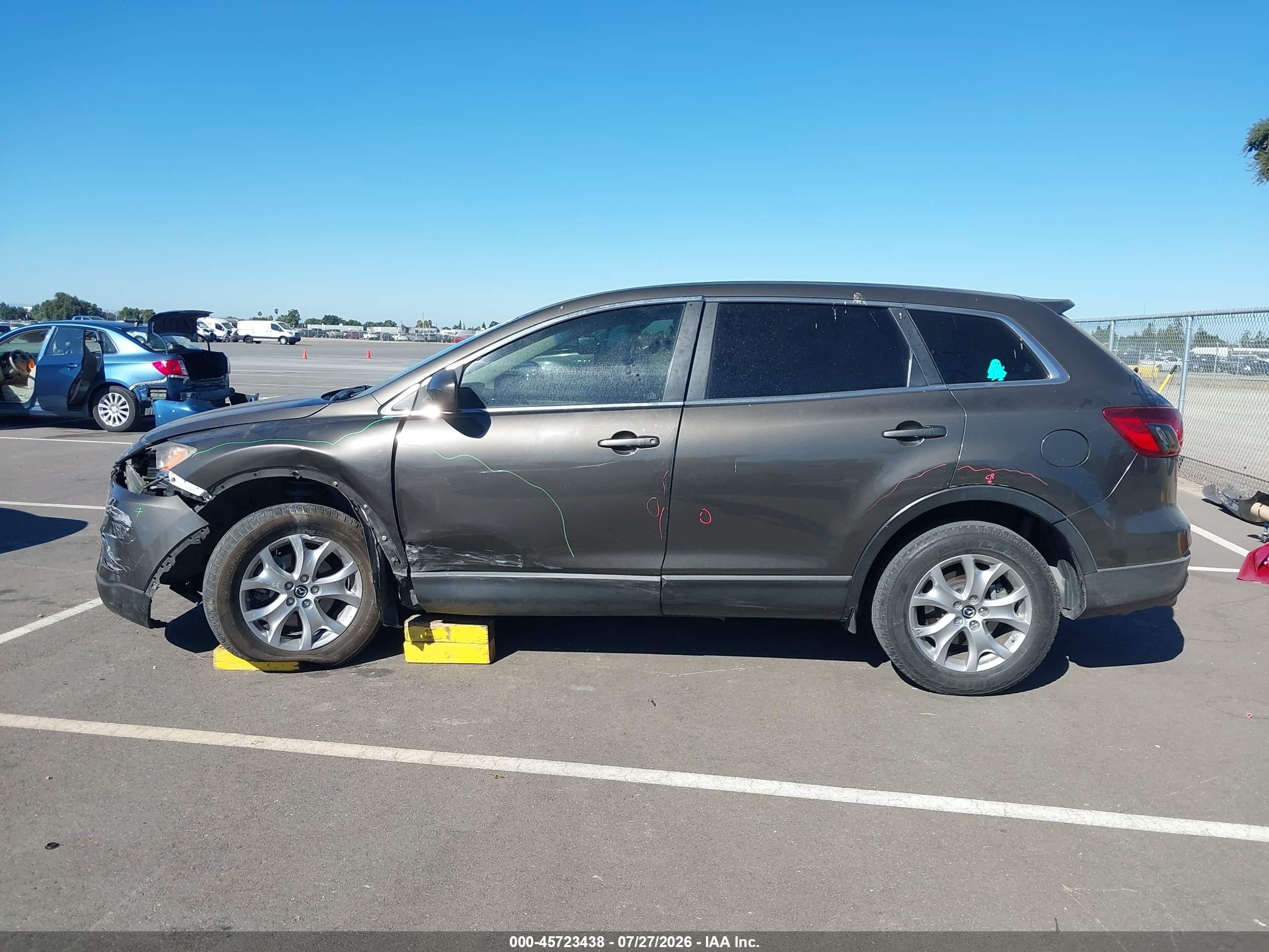 2015 Mazda Cx-9 Sport Gray vin: JM3TB2BA8F0453047