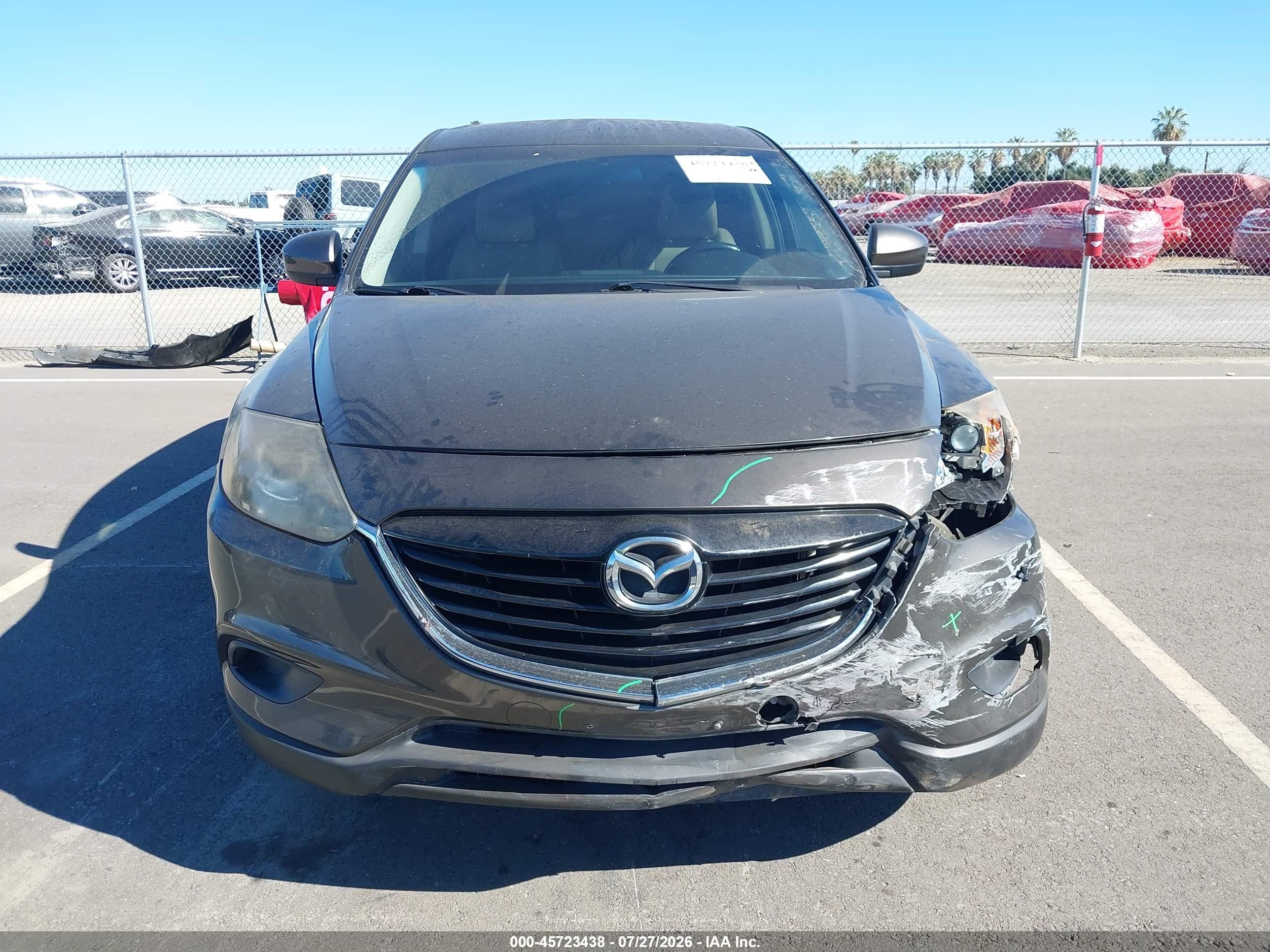 2015 Mazda Cx-9 Sport Gray vin: JM3TB2BA8F0453047