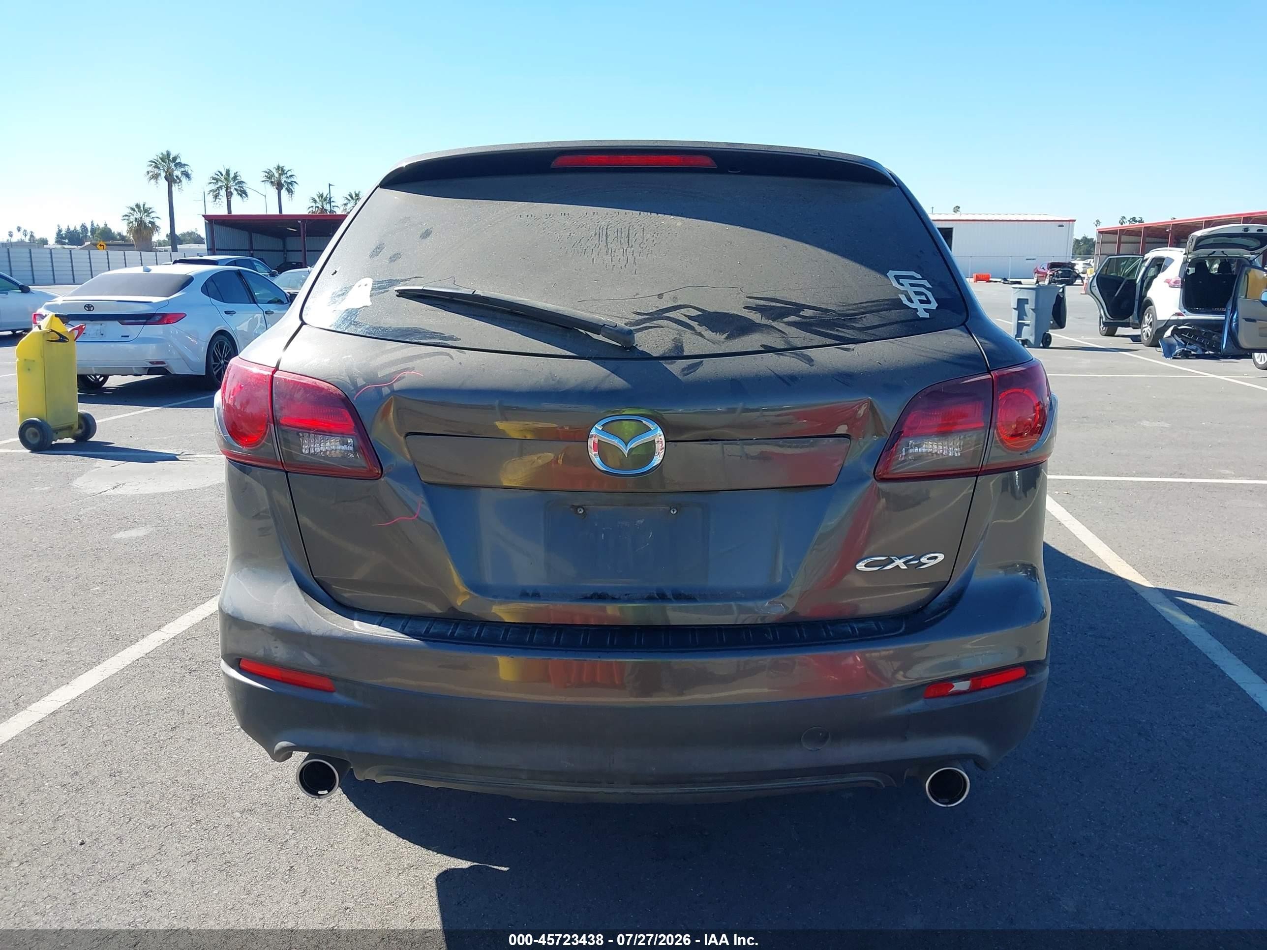 2015 Mazda Cx-9 Sport Gray vin: JM3TB2BA8F0453047