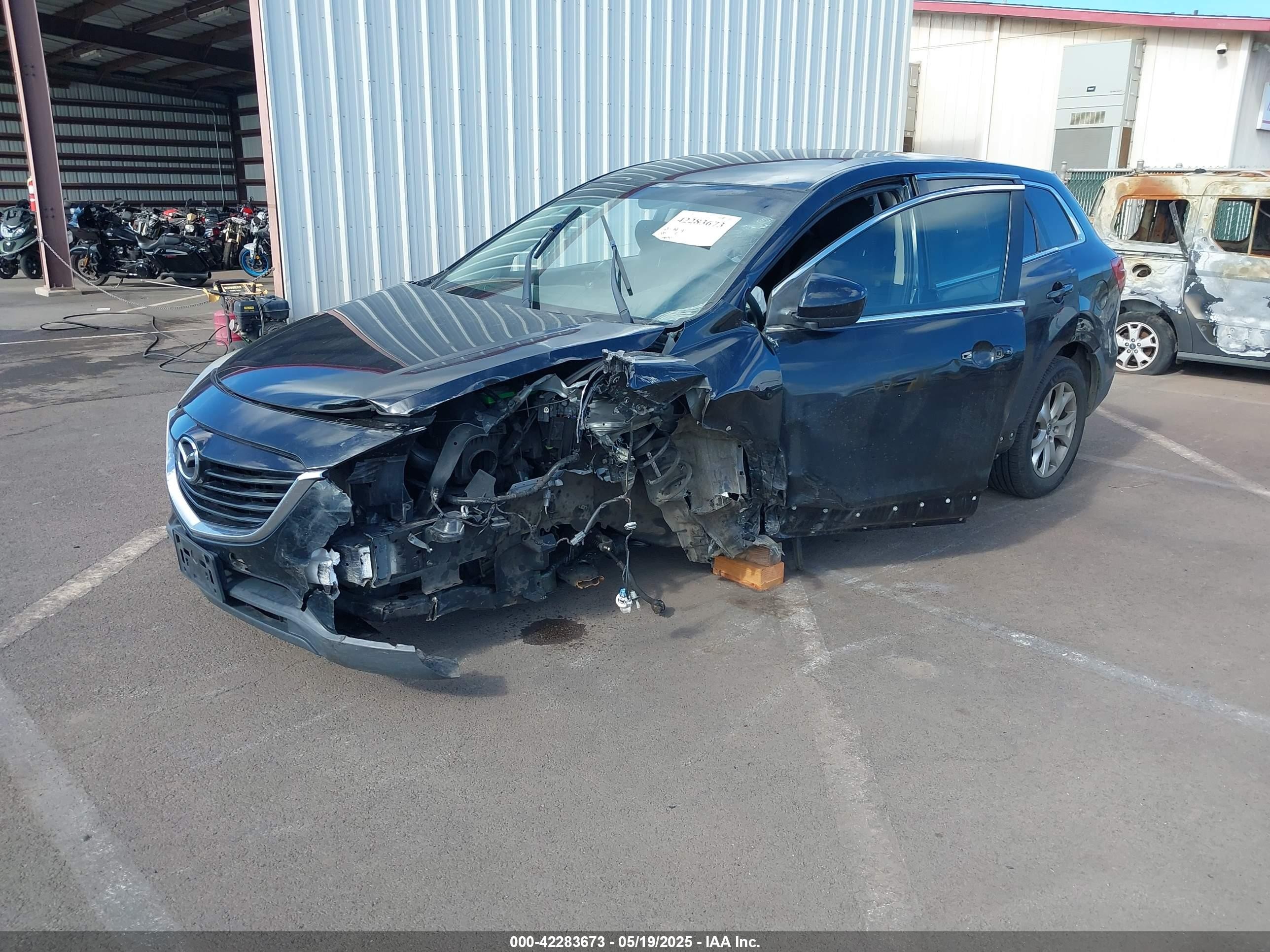 2014 Mazda Cx-9 Sport Черный vin: JM3TB2BA9E0438443