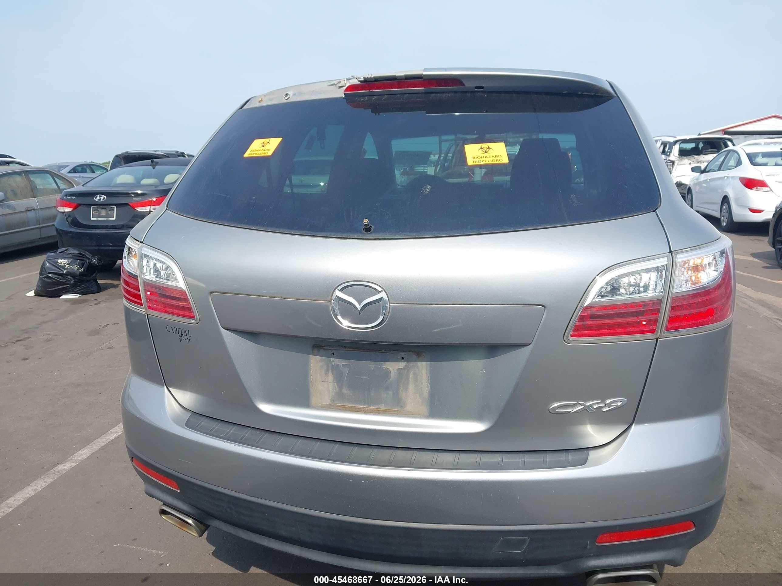 2011 Mazda Cx-9 Sport Серебряный vin: JM3TB2BAXB0302172