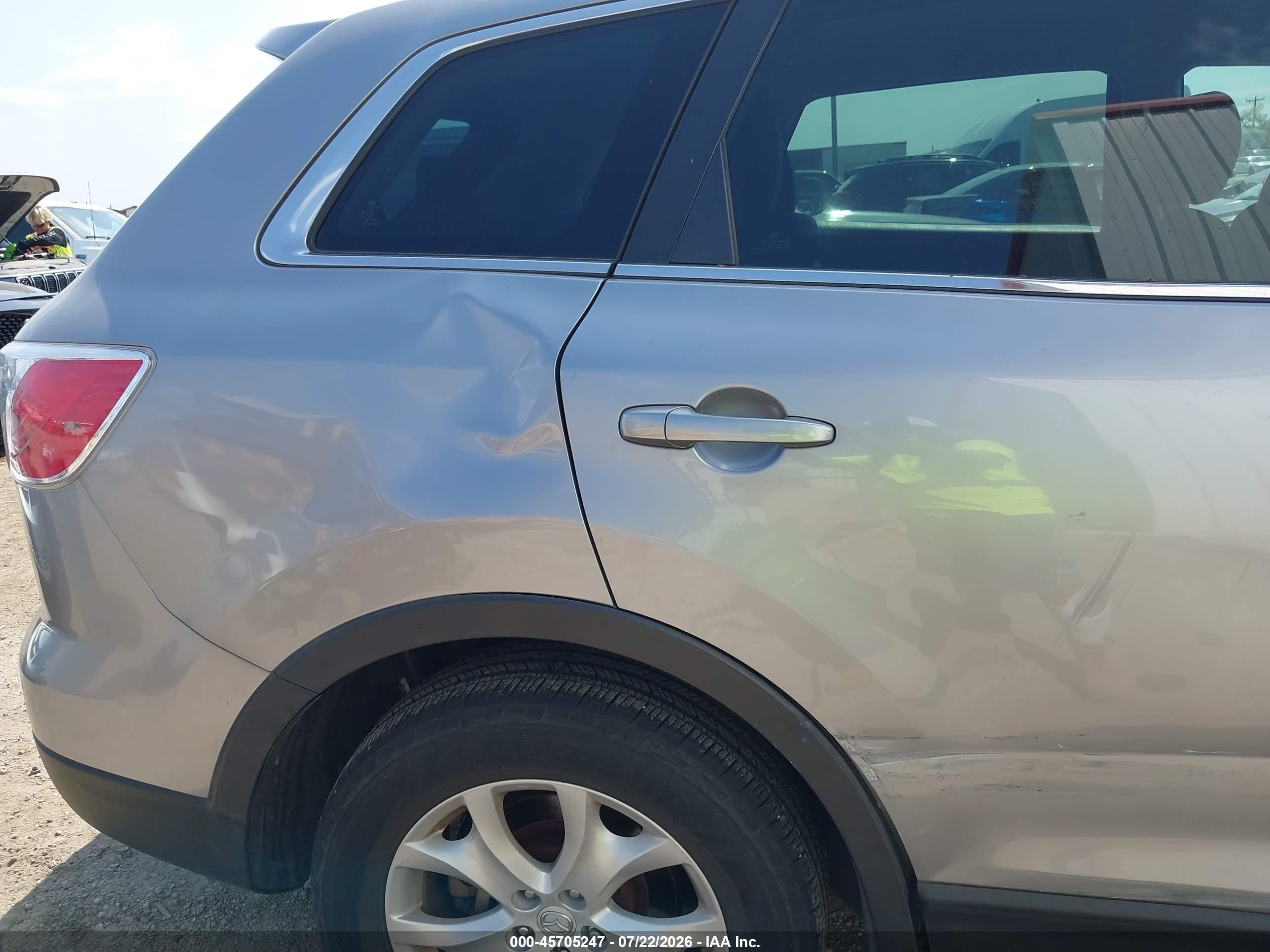2012 Mazda Cx-9 Sport Silver vin: JM3TB2BAXC0349574