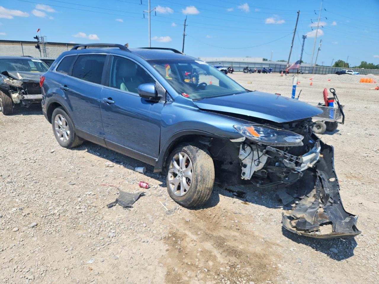 2015 Mazda Cx-9 Sport Blue vin: JM3TB2BAXF0465118