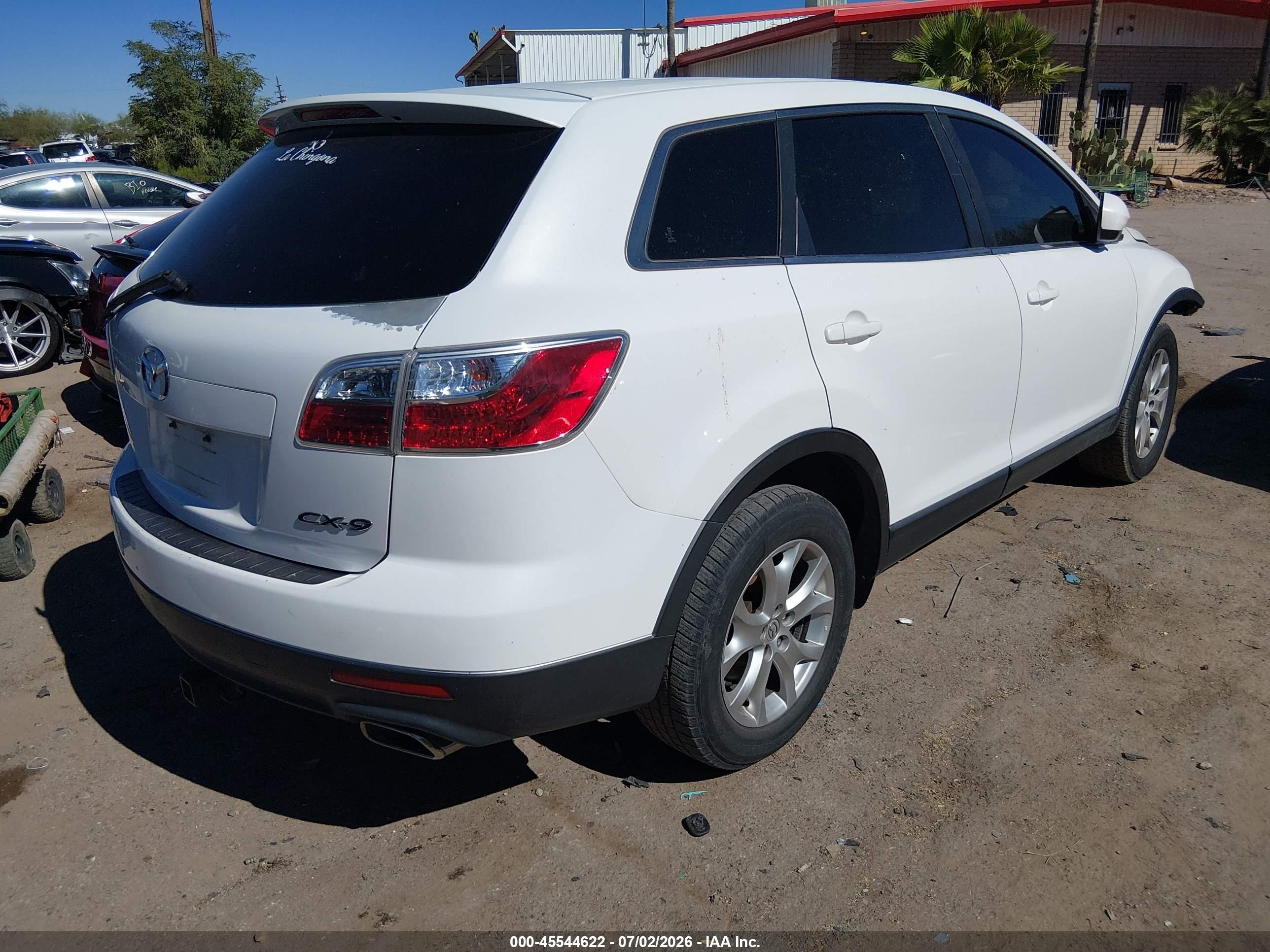2011 Mazda Cx-9 Sport White vin: JM3TB2BV5B0313163