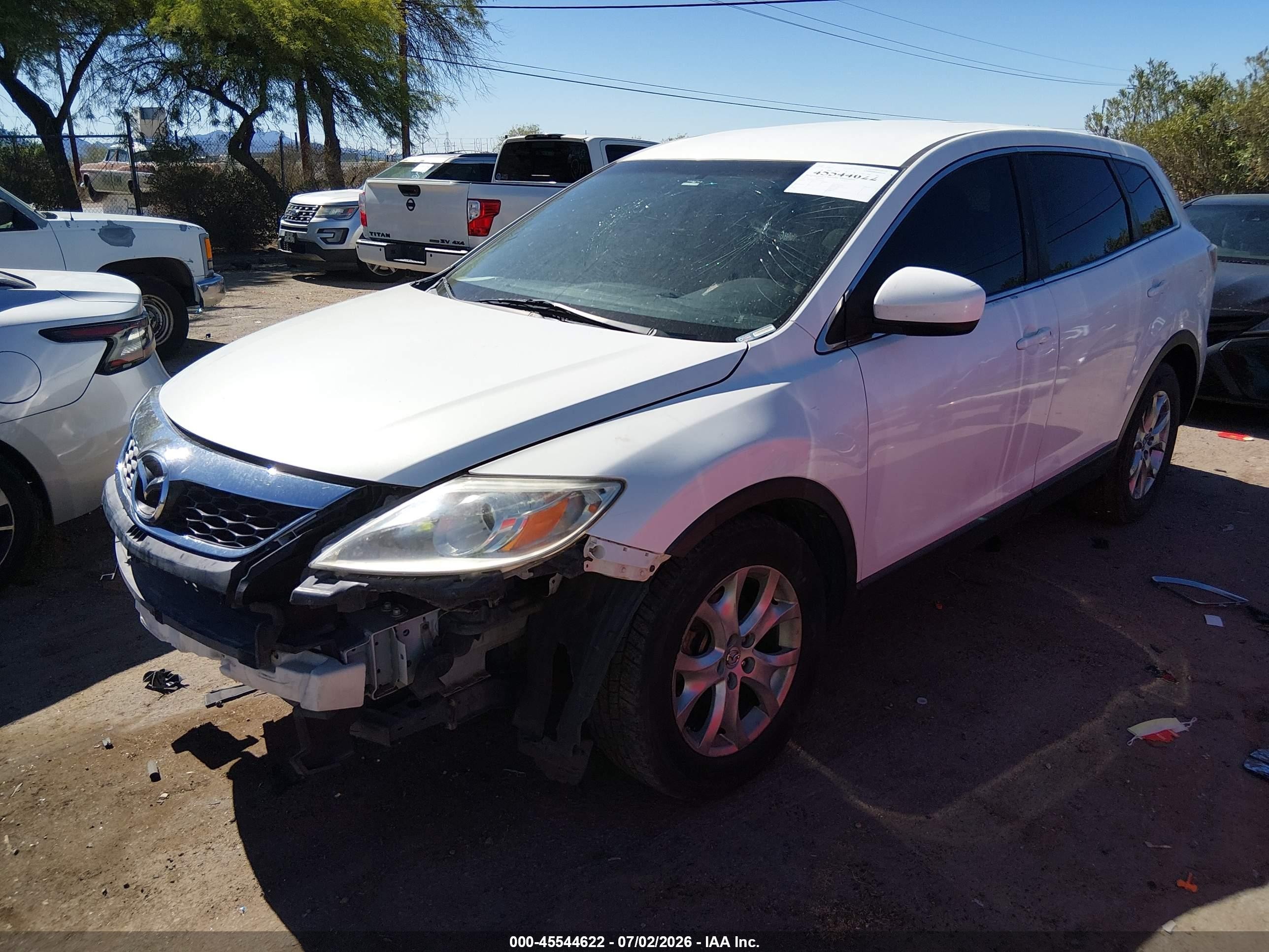2011 Mazda Cx-9 Sport White vin: JM3TB2BV5B0313163