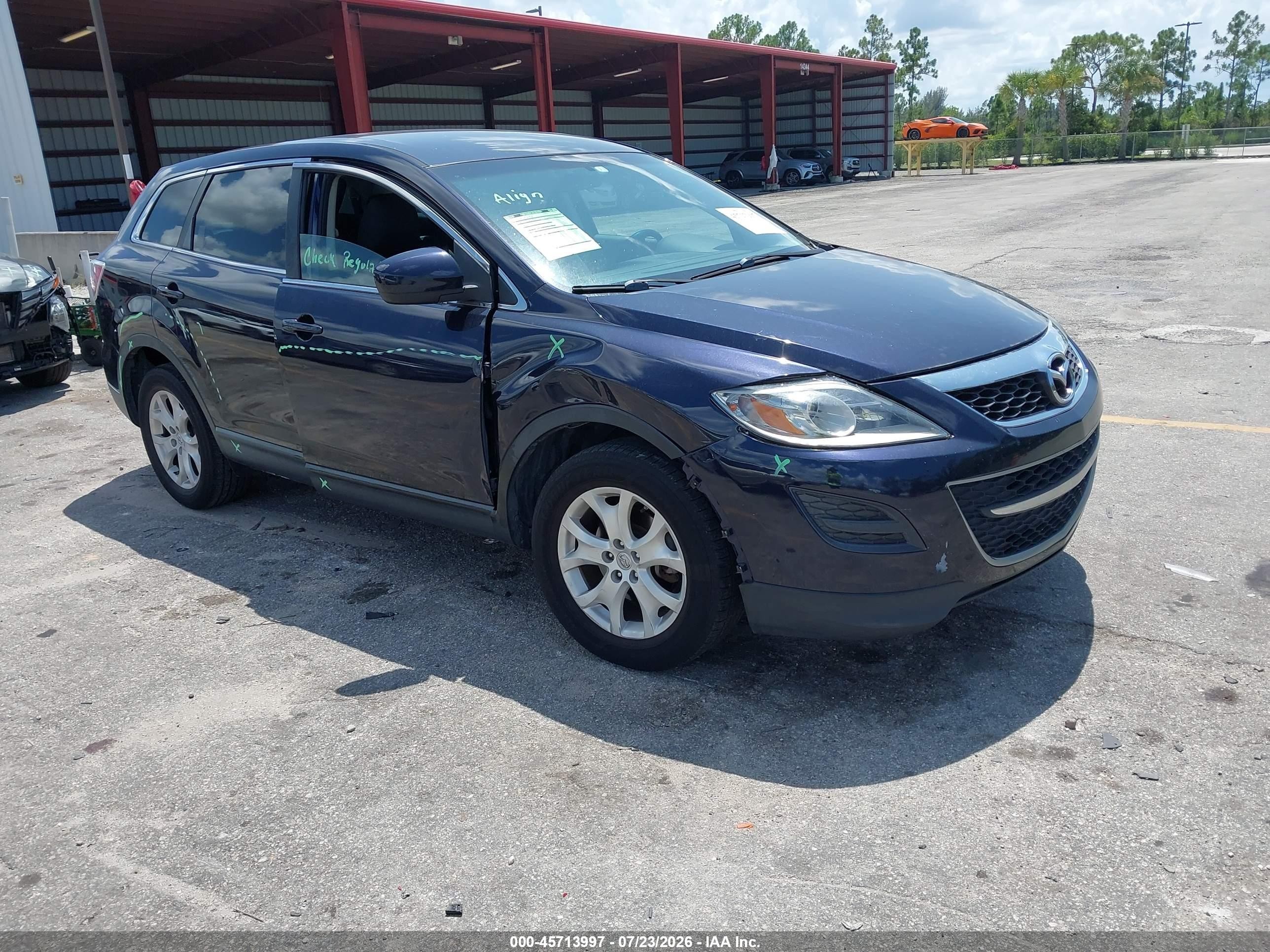 2012 Mazda Cx-9 Sport Dark Blue vin: JM3TB2BV5C0369220