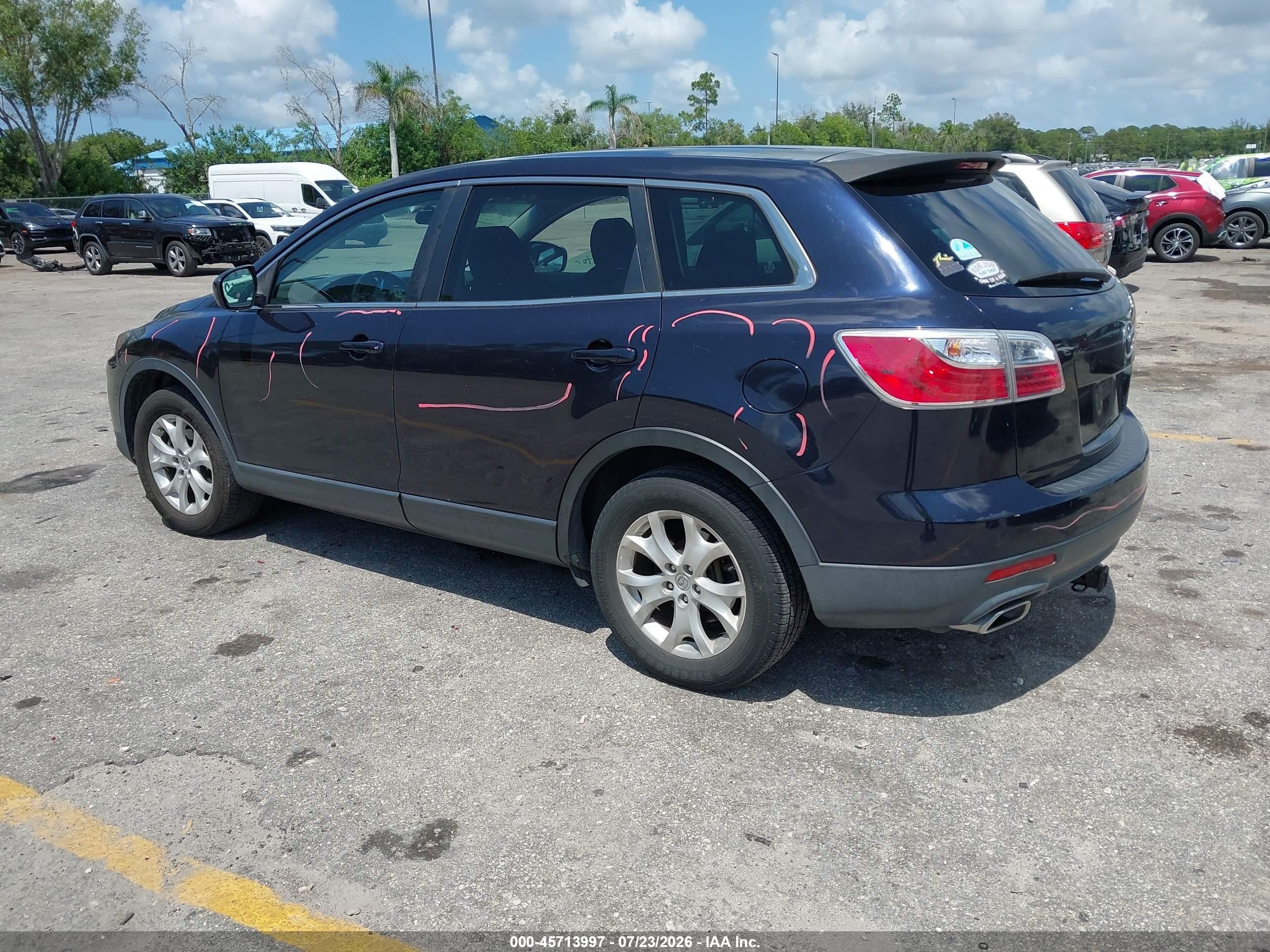 2012 Mazda Cx-9 Sport Dark Blue vin: JM3TB2BV5C0369220
