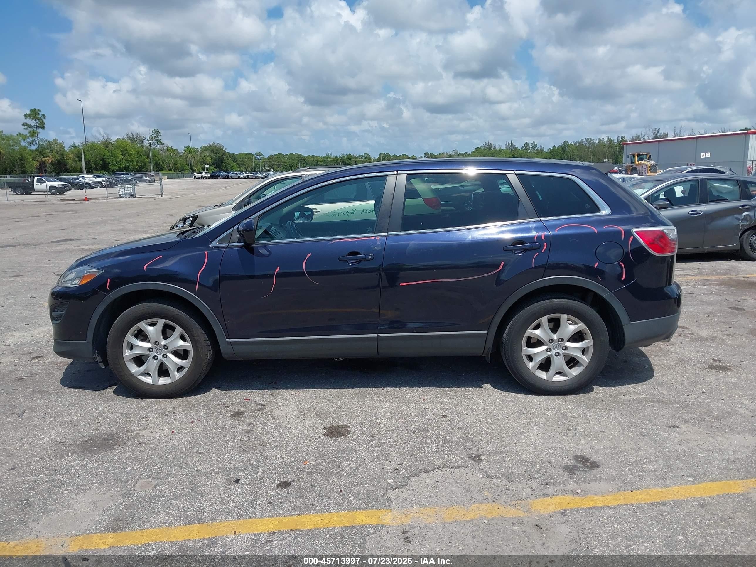 2012 Mazda Cx-9 Sport Dark Blue vin: JM3TB2BV5C0369220