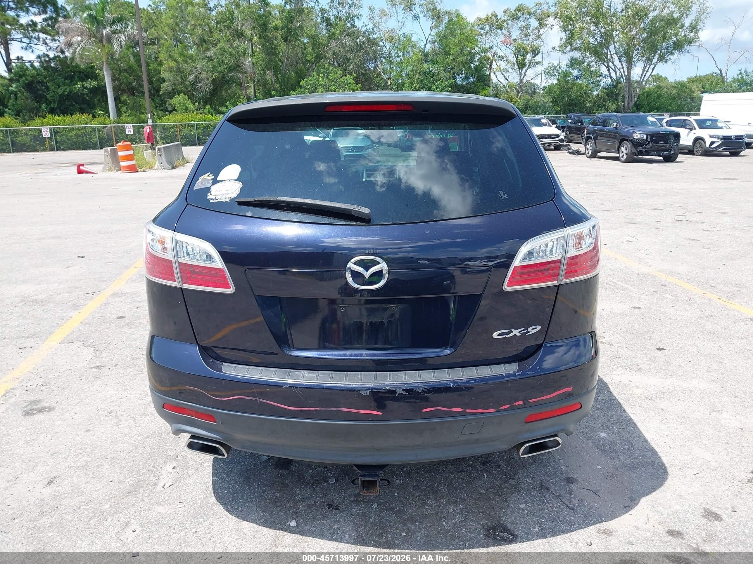 2012 Mazda Cx-9 Sport Dark Blue vin: JM3TB2BV5C0369220