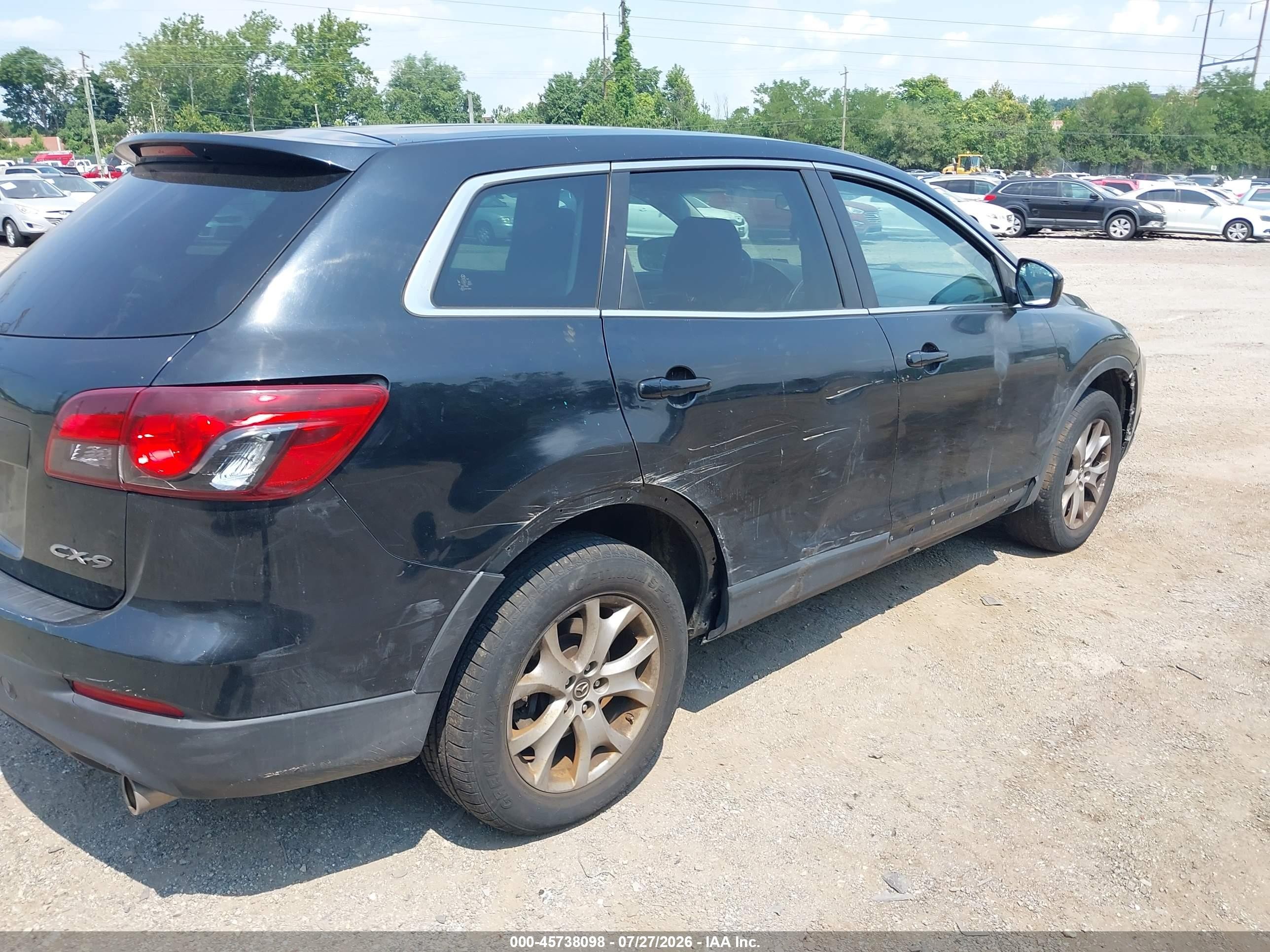2014 Mazda Cx-9 Sport Black vin: JM3TB2BV6E0431971