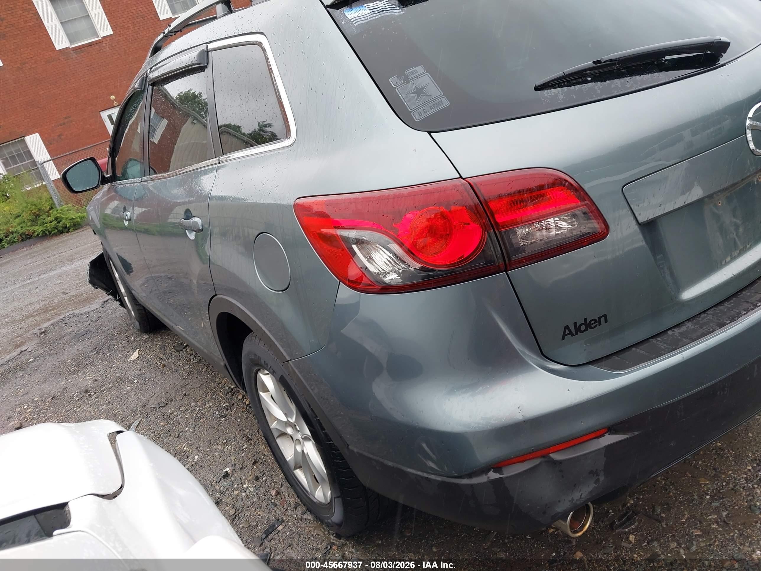2013 Mazda Cx-9 Sport Light Blue vin: JM3TB2BV9D0411714