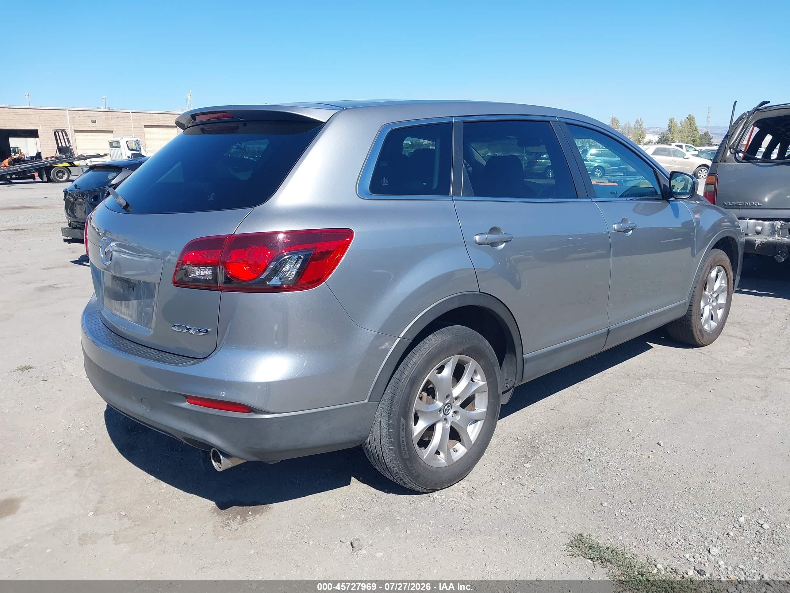 2014 Mazda Cx-9 Sport Silver vin: JM3TB2BV9E0434668