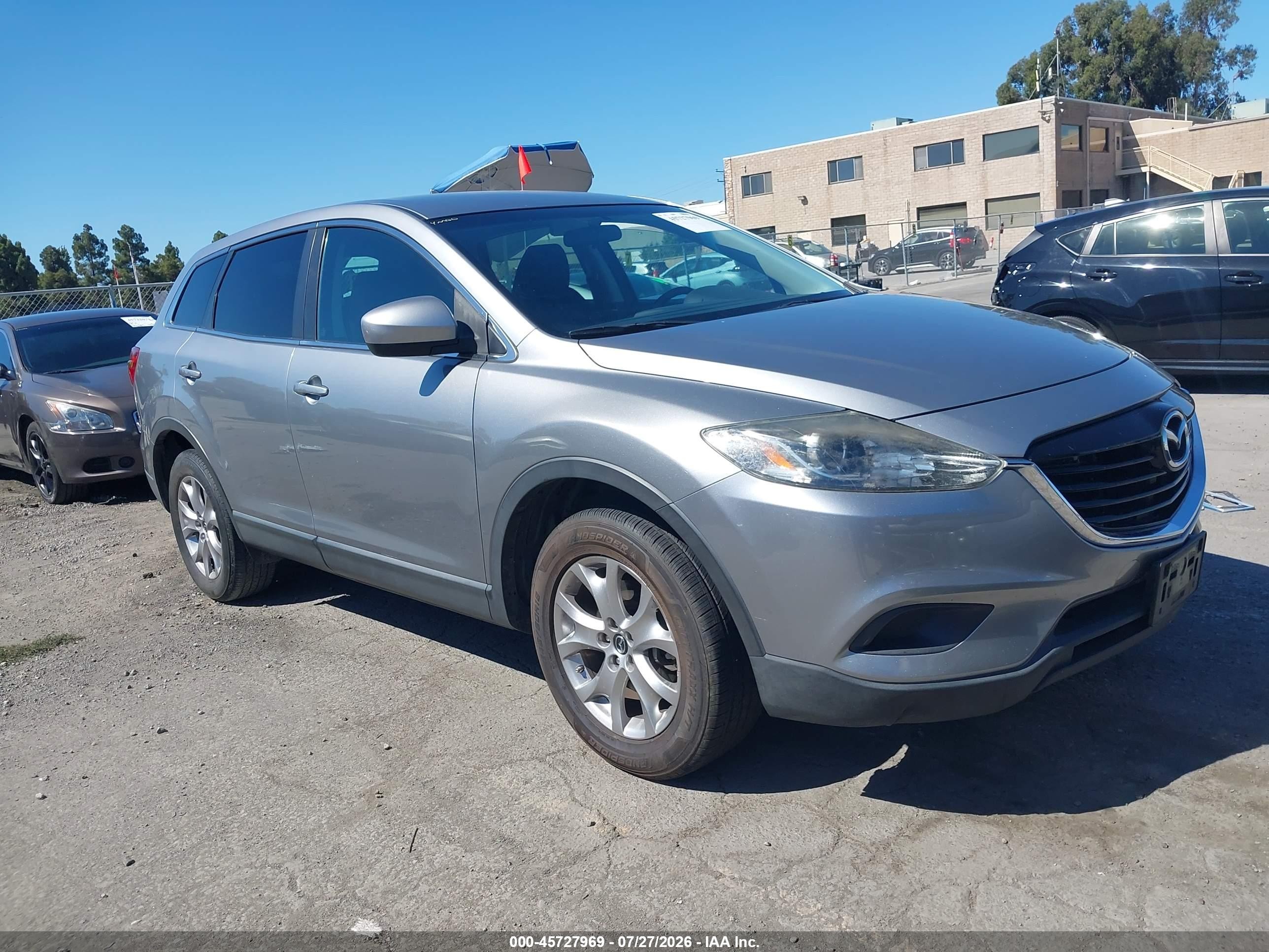 2014 Mazda Cx-9 Sport Silver vin: JM3TB2BV9E0434668