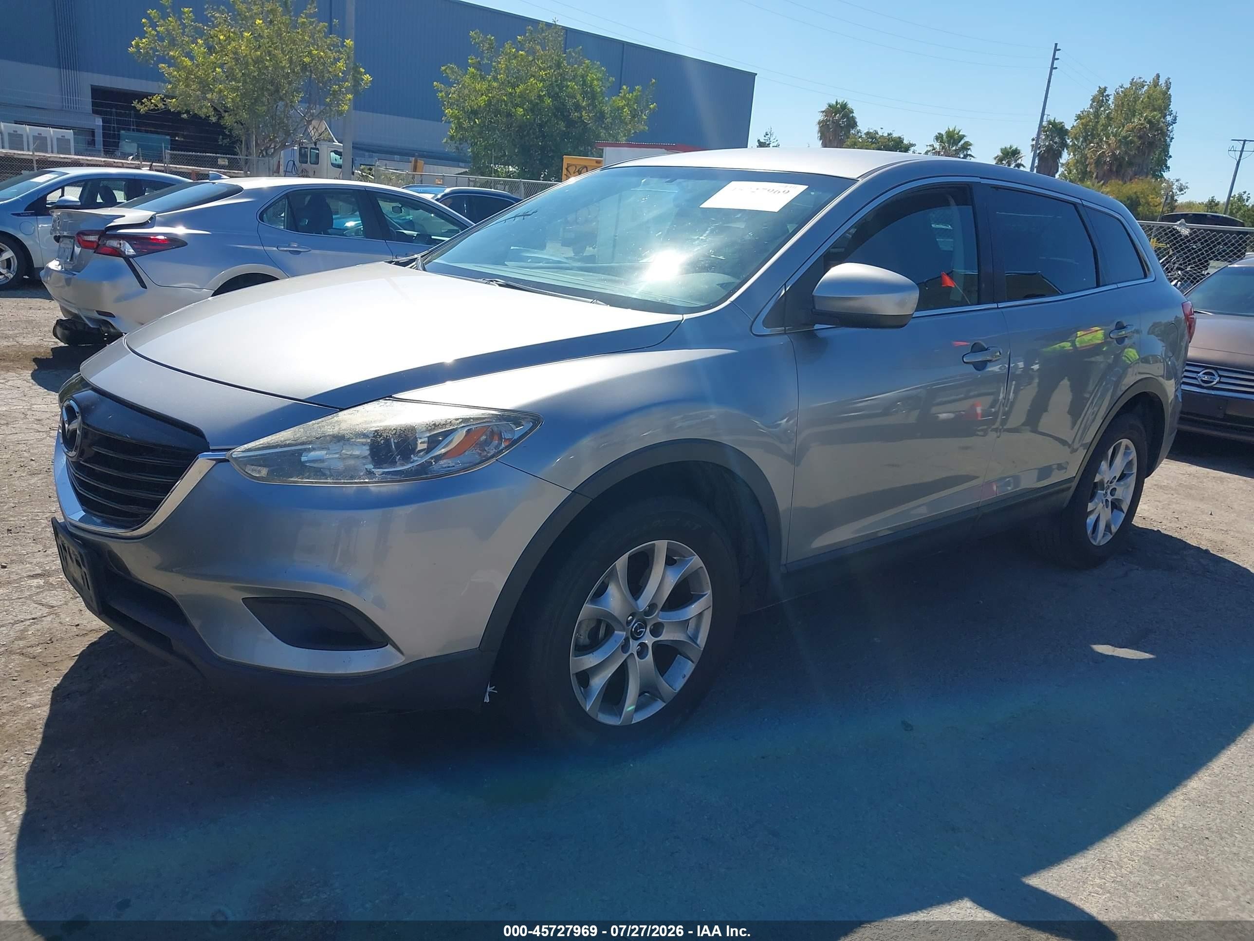 2014 Mazda Cx-9 Sport Silver vin: JM3TB2BV9E0434668