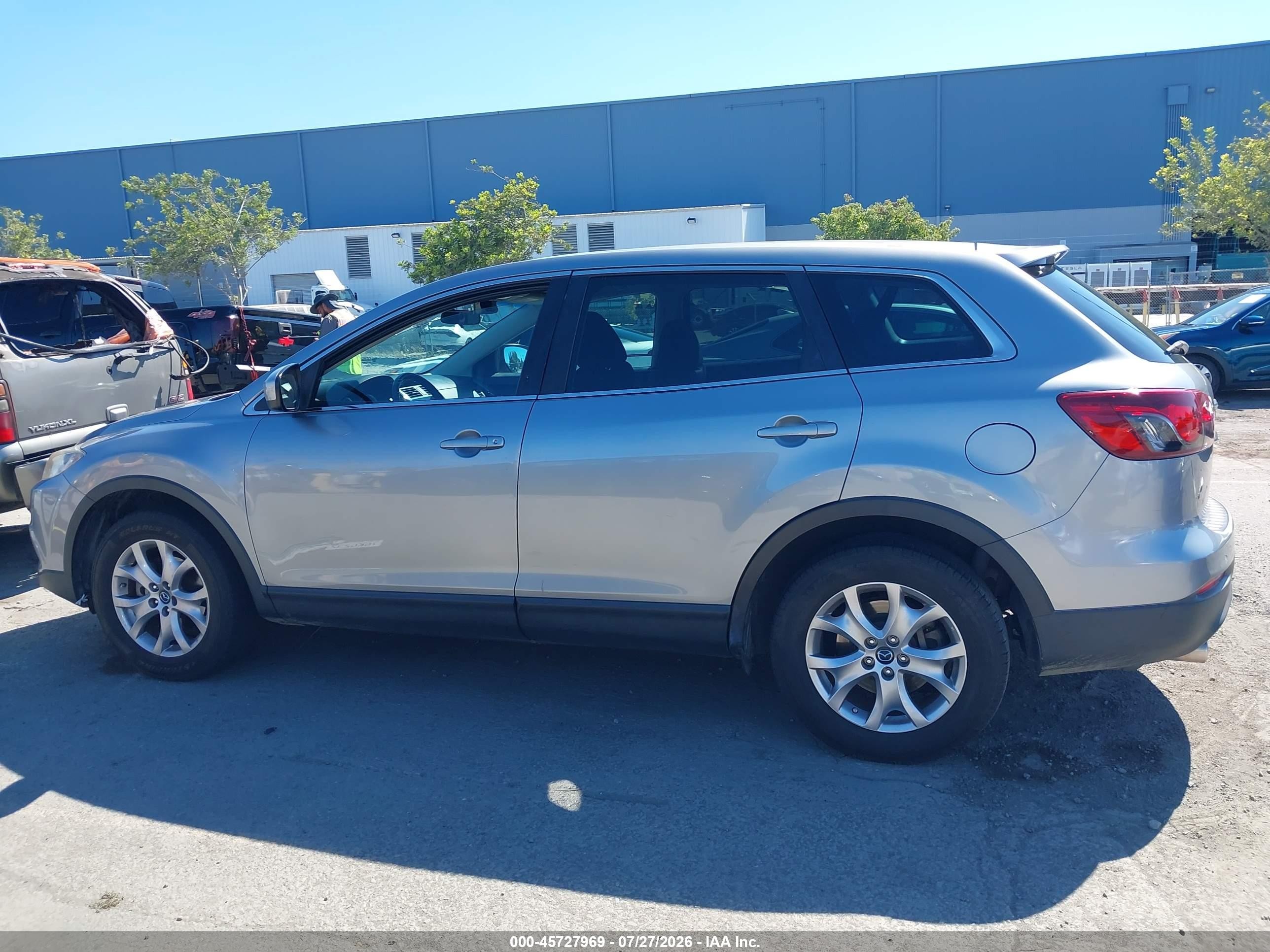 2014 Mazda Cx-9 Sport Silver vin: JM3TB2BV9E0434668
