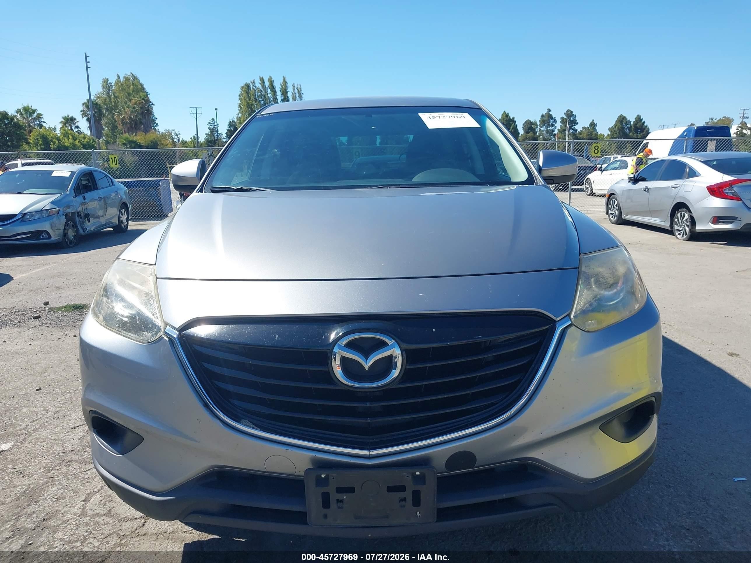 2014 Mazda Cx-9 Sport Silver vin: JM3TB2BV9E0434668
