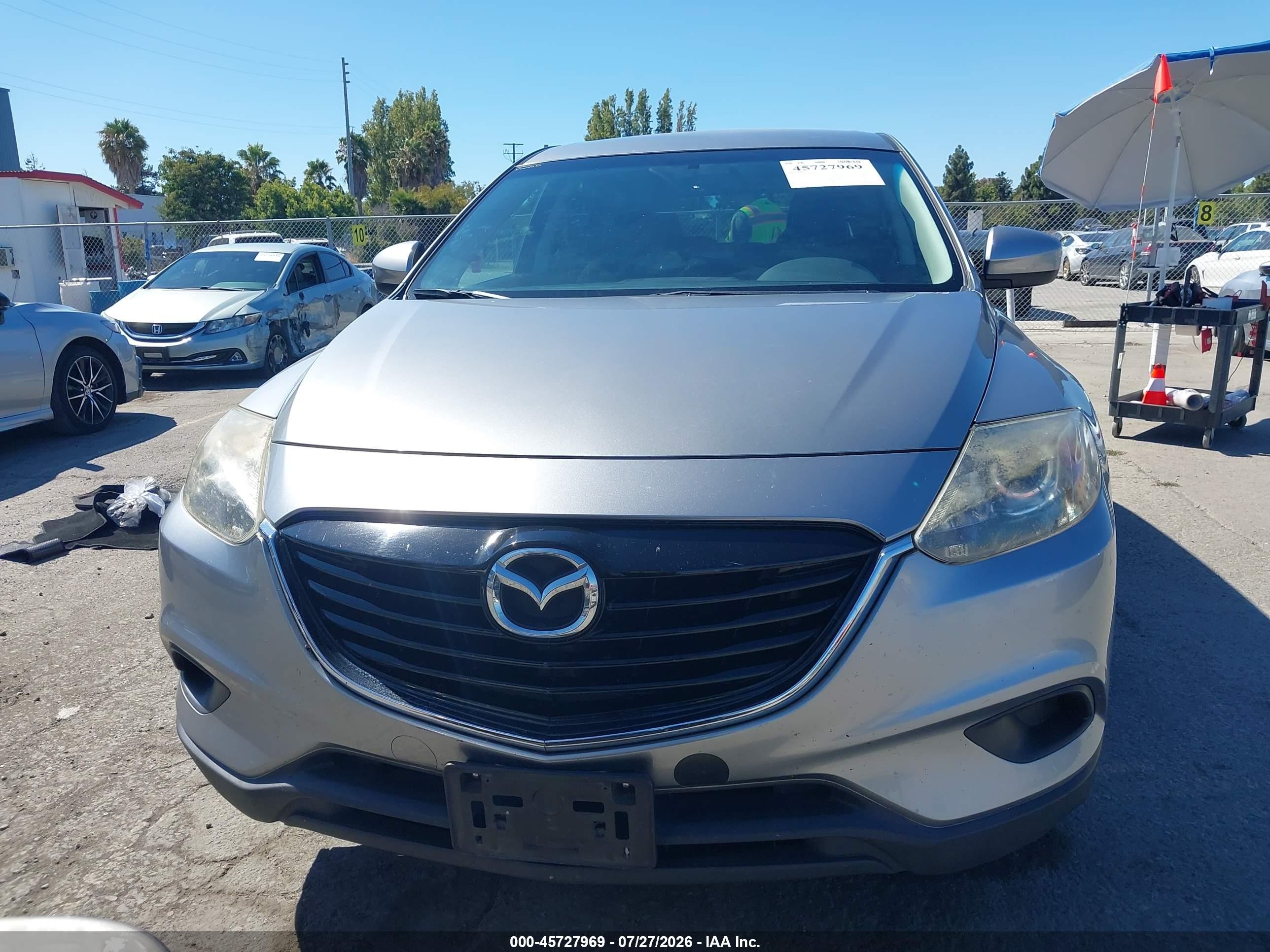 2014 Mazda Cx-9 Sport Silver vin: JM3TB2BV9E0434668