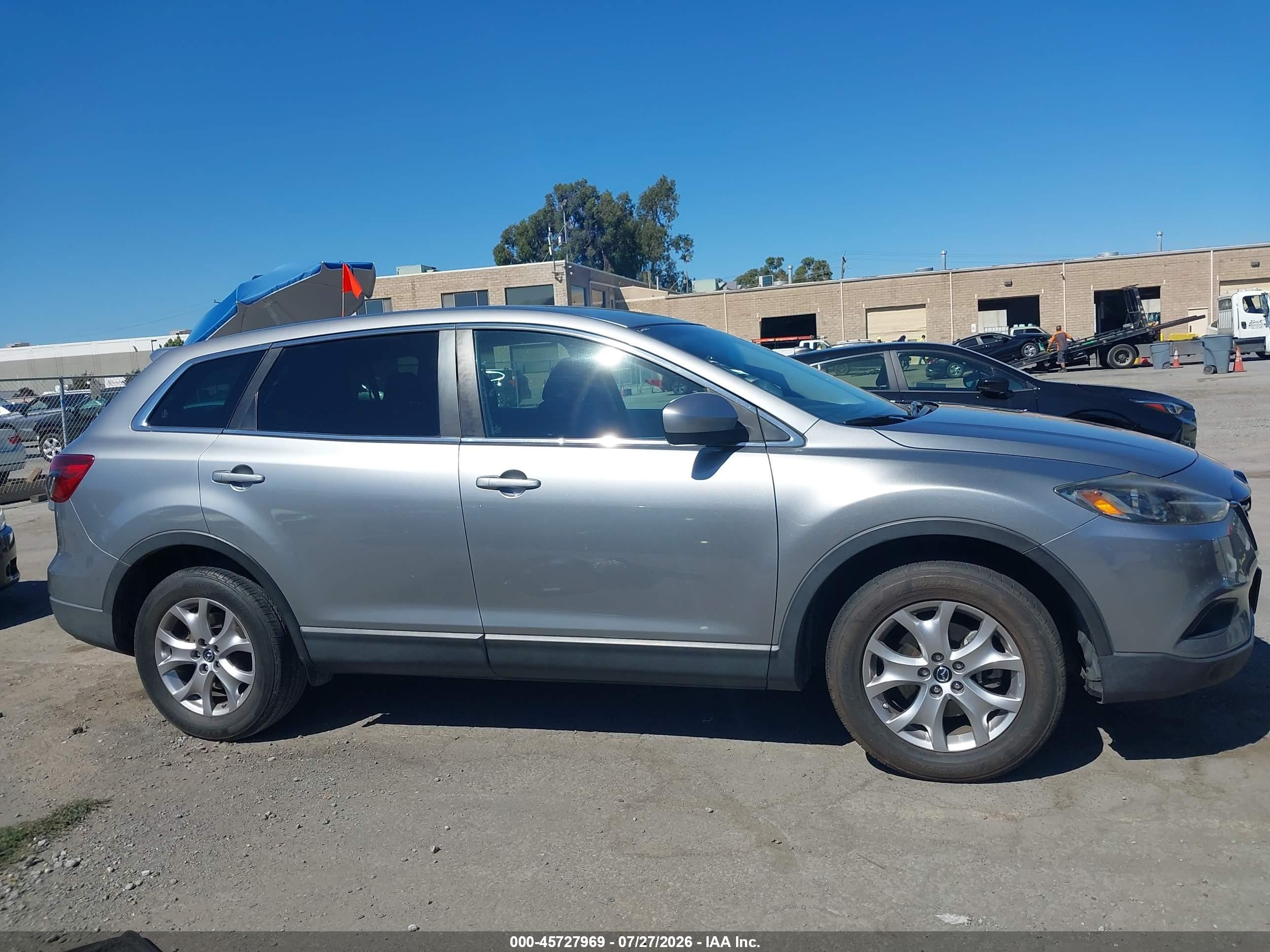 2014 Mazda Cx-9 Sport Silver vin: JM3TB2BV9E0434668