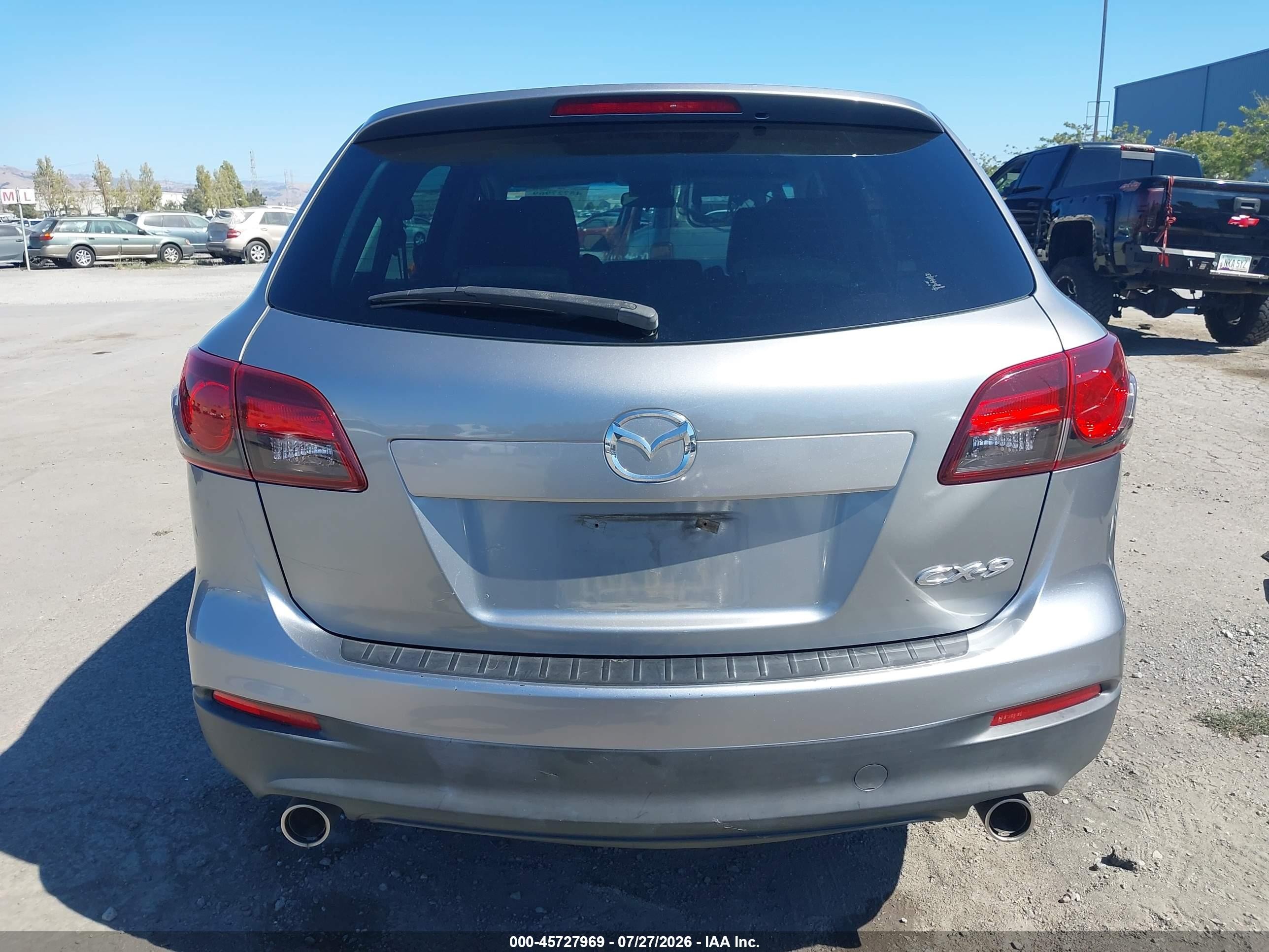 2014 Mazda Cx-9 Sport Silver vin: JM3TB2BV9E0434668