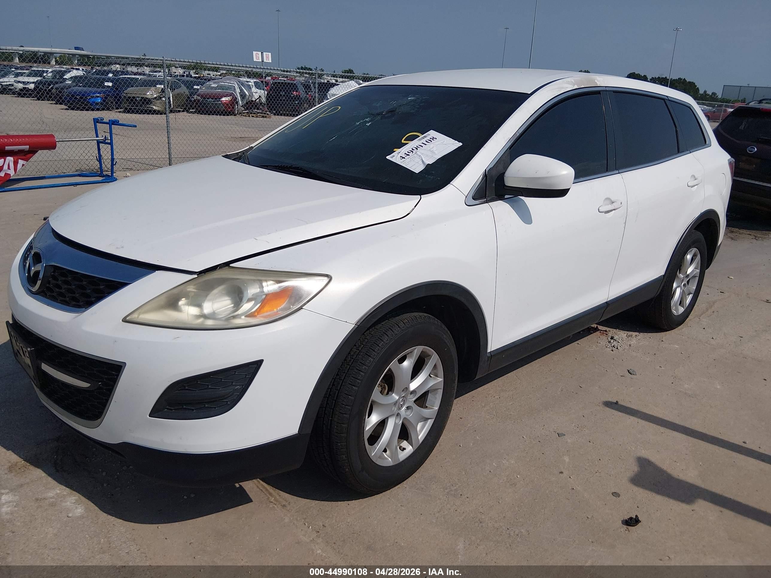 2012 Mazda Cx-9 Touring Белый vin: JM3TB2CA0C0349372