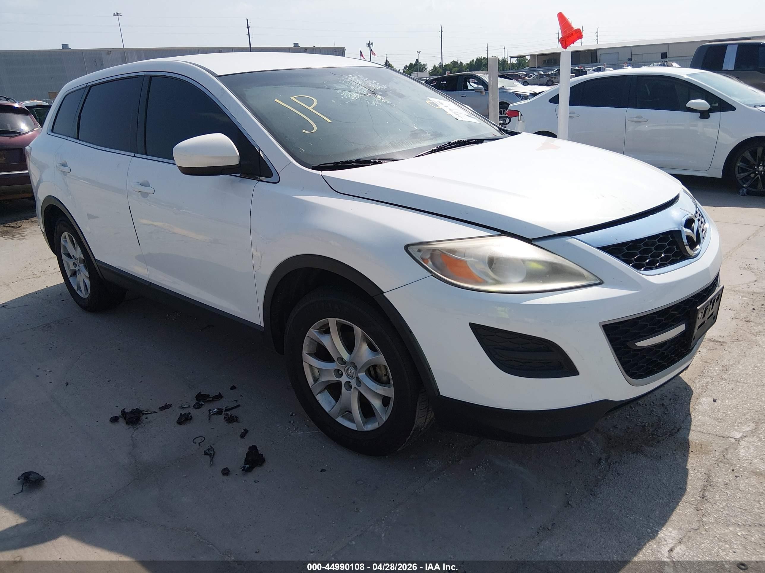 2012 Mazda Cx-9 Touring White vin: JM3TB2CA0C0349372