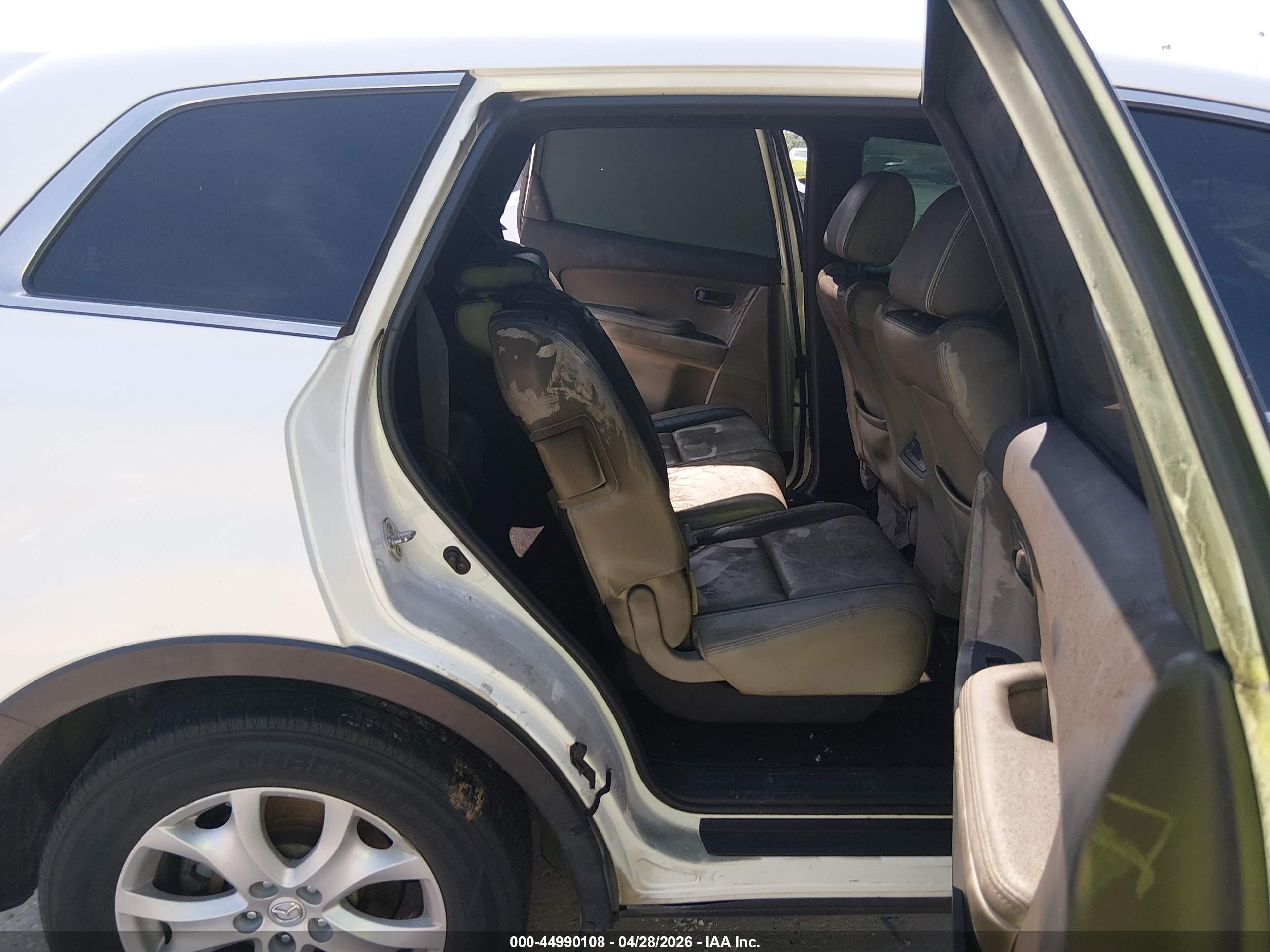 2012 Mazda Cx-9 Touring Белый vin: JM3TB2CA0C0349372