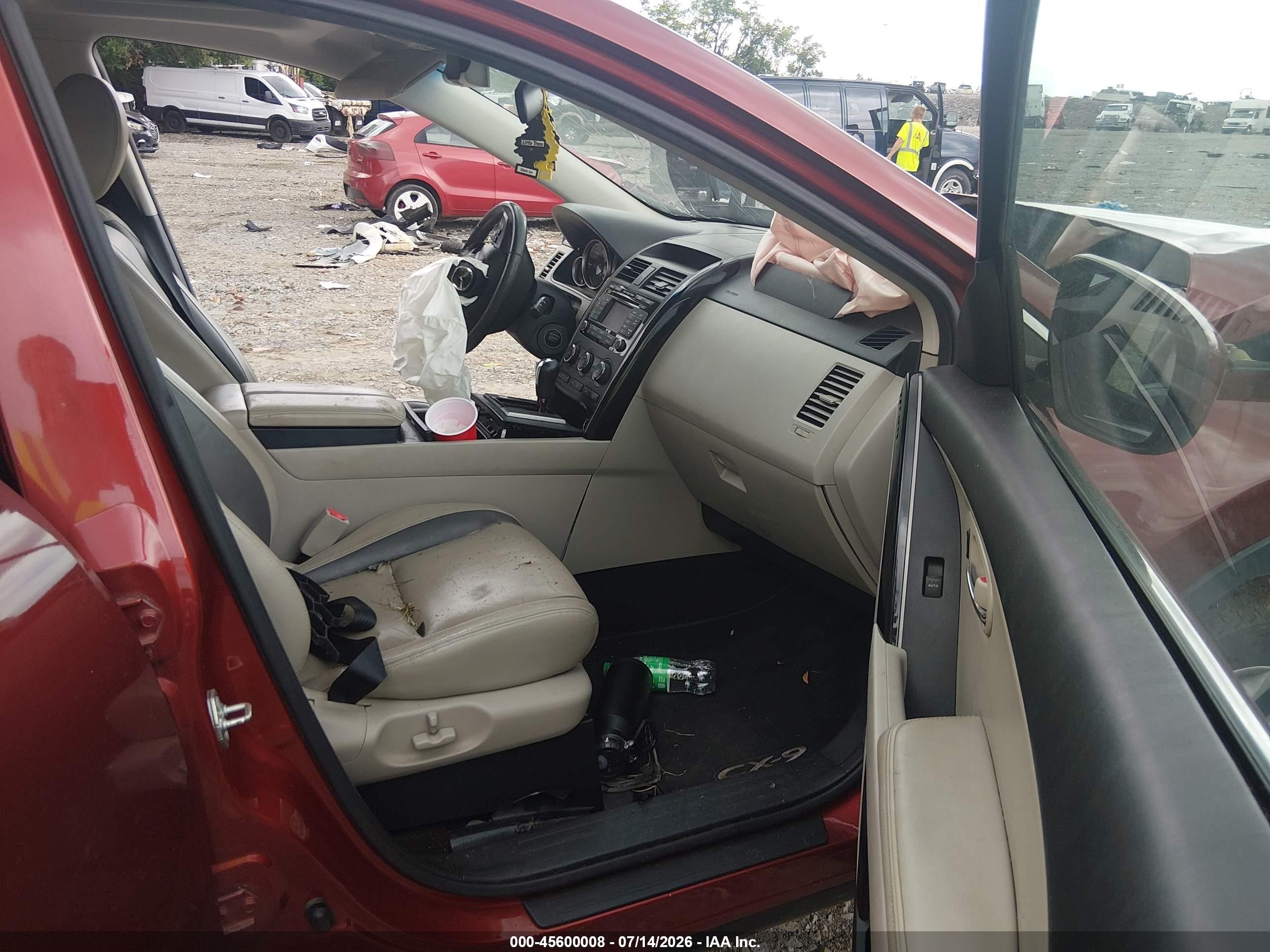 2012 Mazda Cx-9 Touring Red vin: JM3TB2CA0C0354507