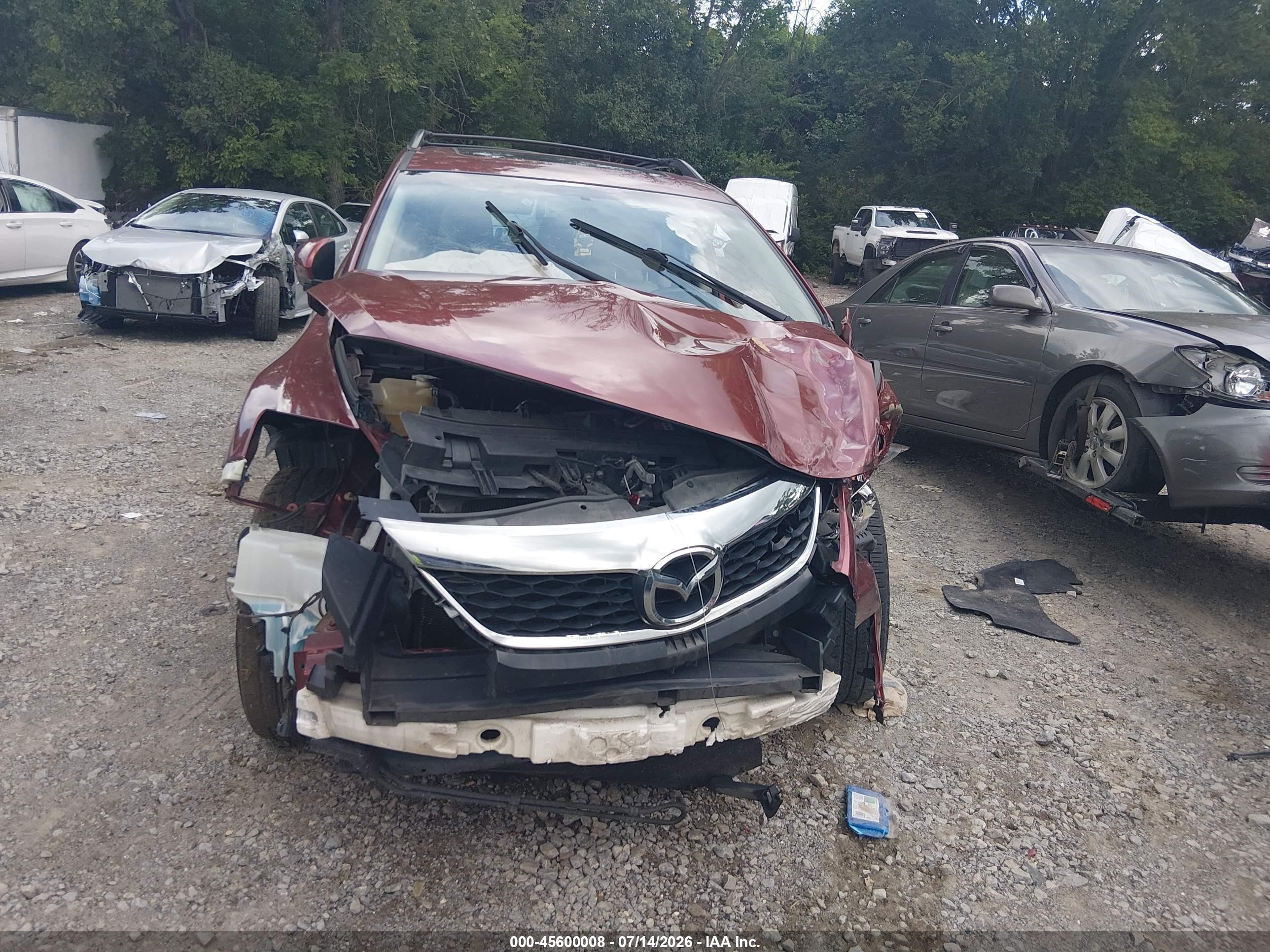 2012 Mazda Cx-9 Touring Red vin: JM3TB2CA0C0354507