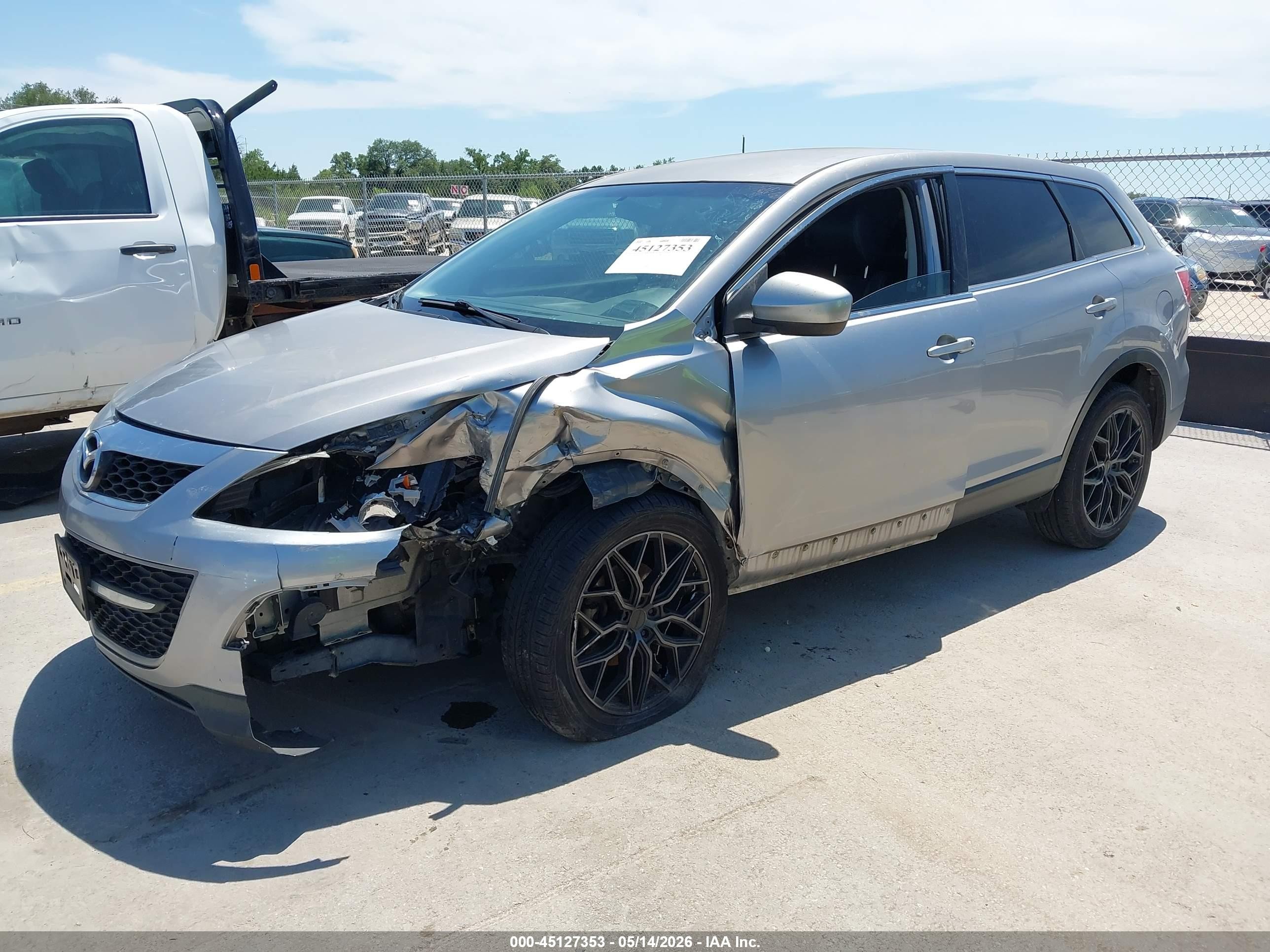 2012 Mazda Cx-9 Touring Silver vin: JM3TB2CA1C0356301
