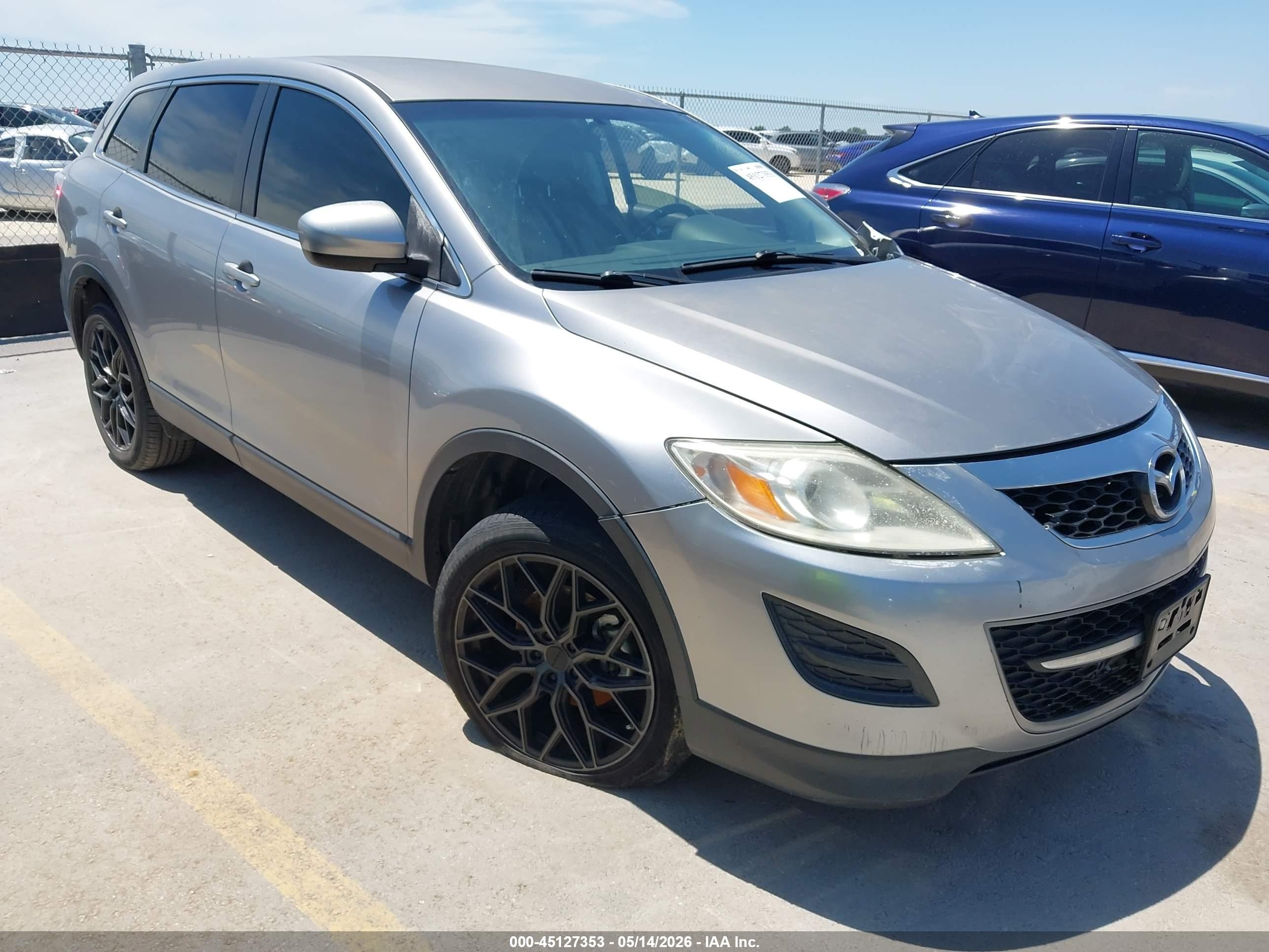 2012 Mazda Cx-9 Touring Silver vin: JM3TB2CA1C0356301