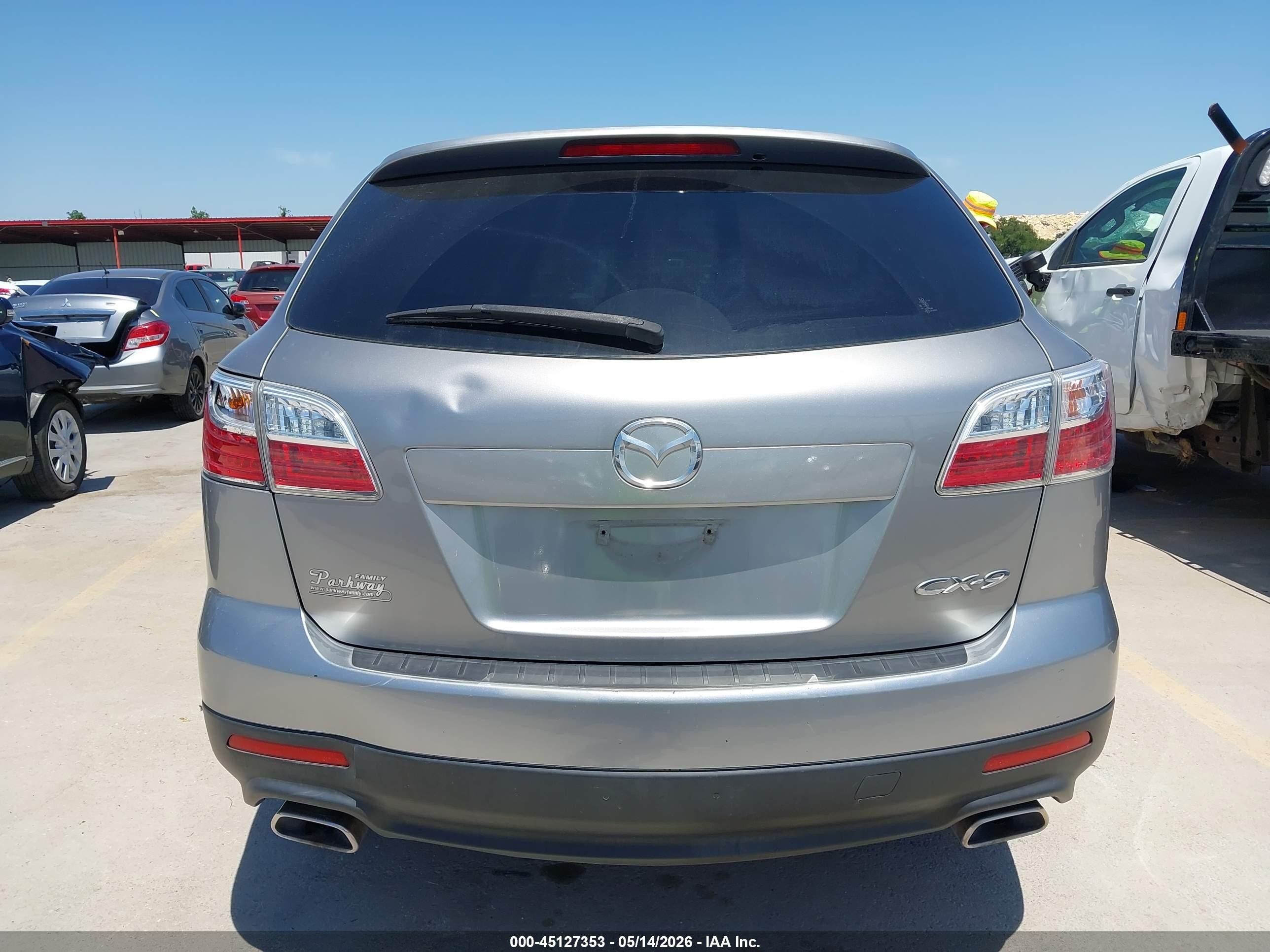 2012 Mazda Cx-9 Touring Silver vin: JM3TB2CA1C0356301