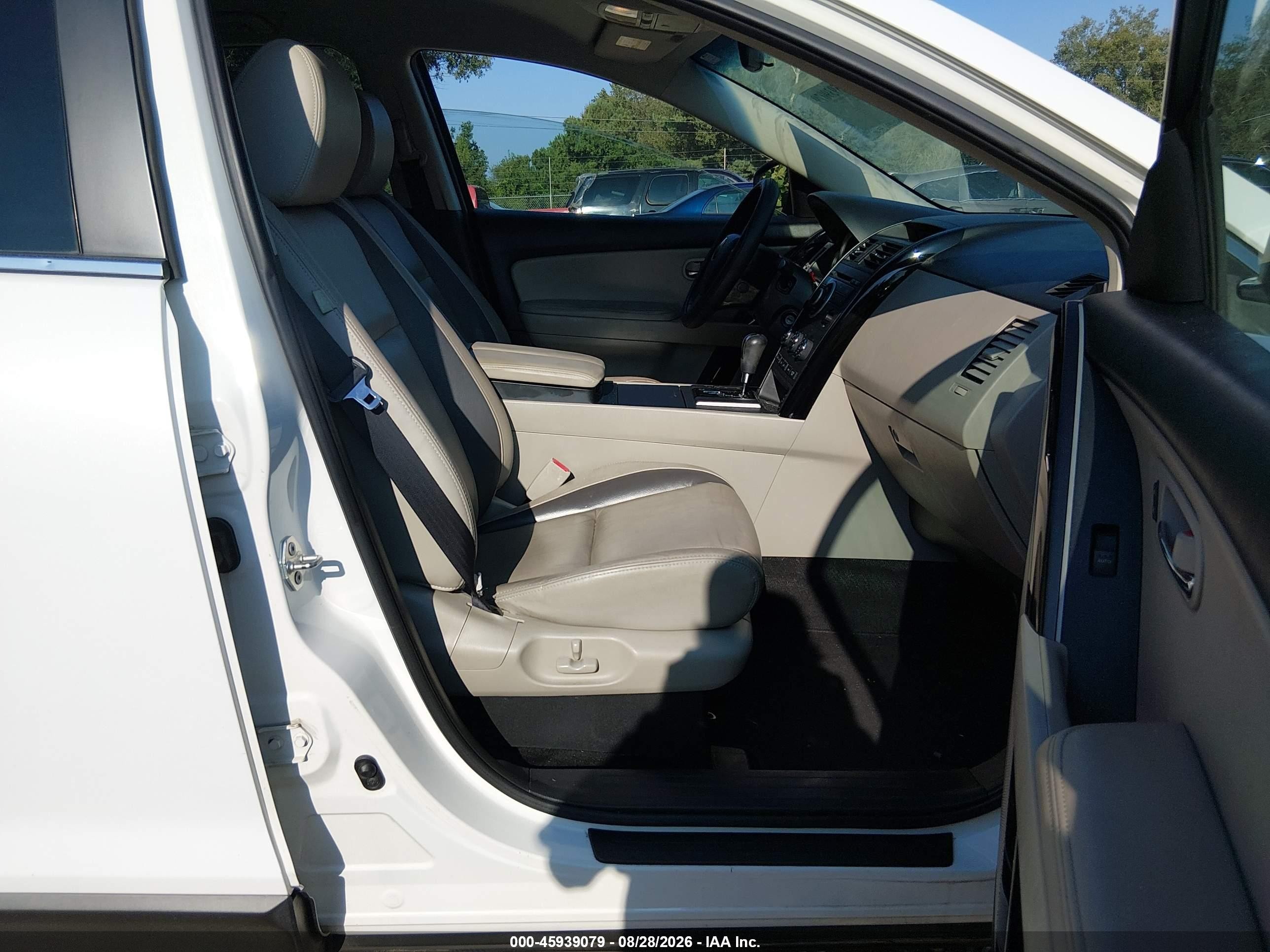 2012 Mazda Cx-9 Touring Белый vin: JM3TB2CA1C0368884
