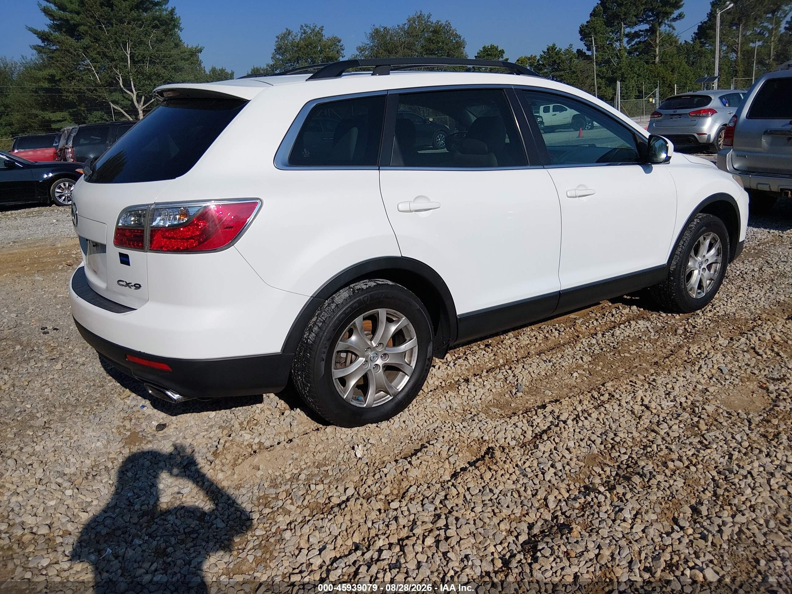 2012 Mazda Cx-9 Touring Белый vin: JM3TB2CA1C0368884
