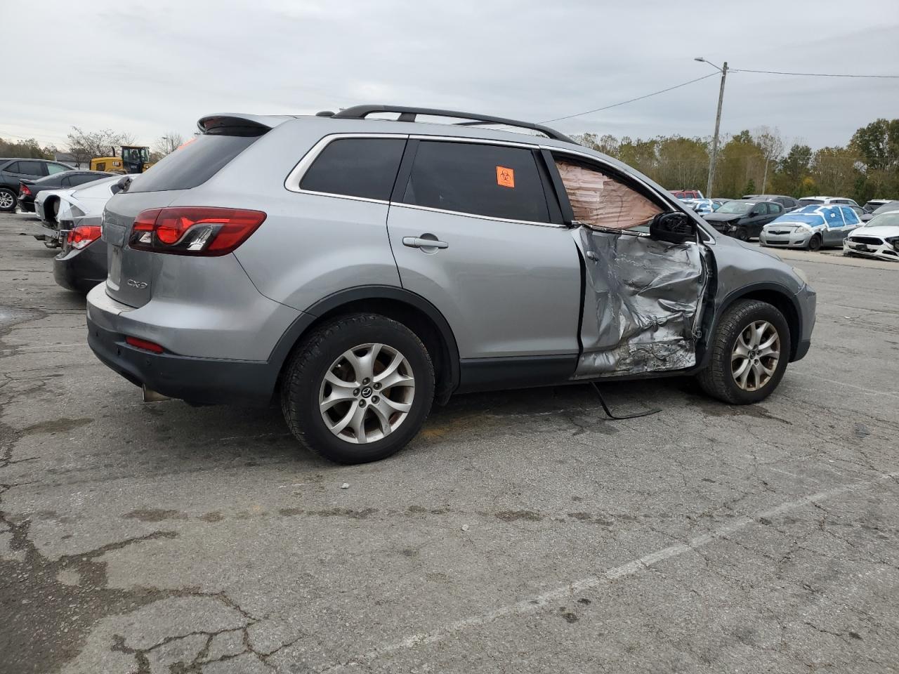 2015 Mazda Cx-9 Touring Gray vin: JM3TB2CA1F0448285