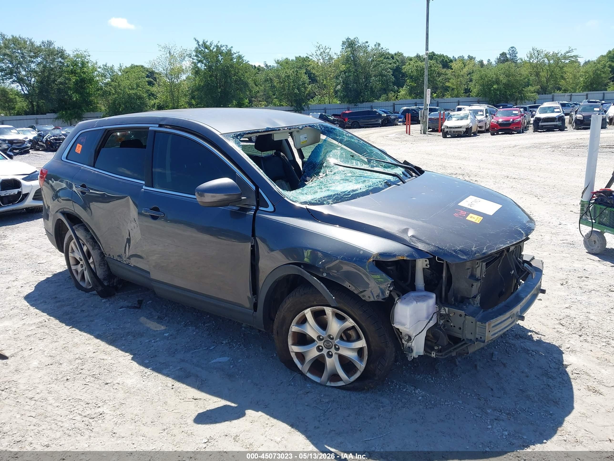 2015 Mazda Cx-9 Touring Gray vin: JM3TB2CA1F0455544