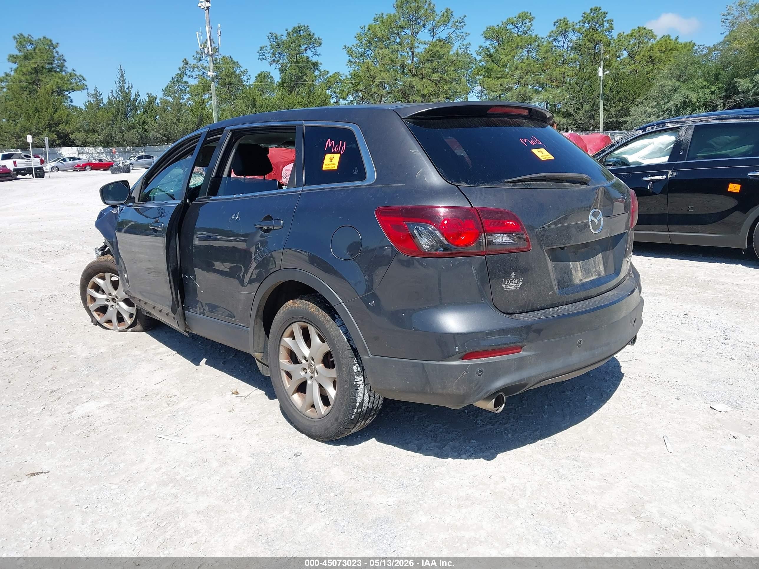 2015 Mazda Cx-9 Touring Gray vin: JM3TB2CA1F0455544