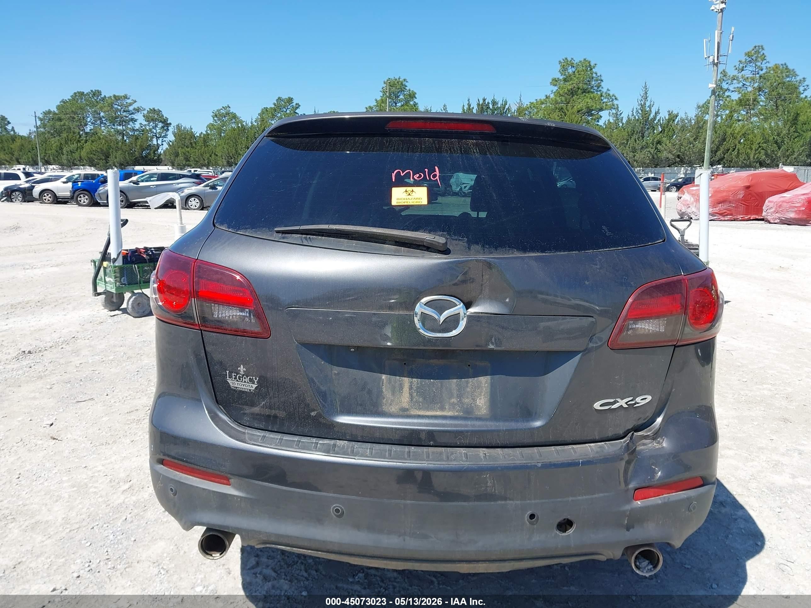 2015 Mazda Cx-9 Touring Gray vin: JM3TB2CA1F0455544