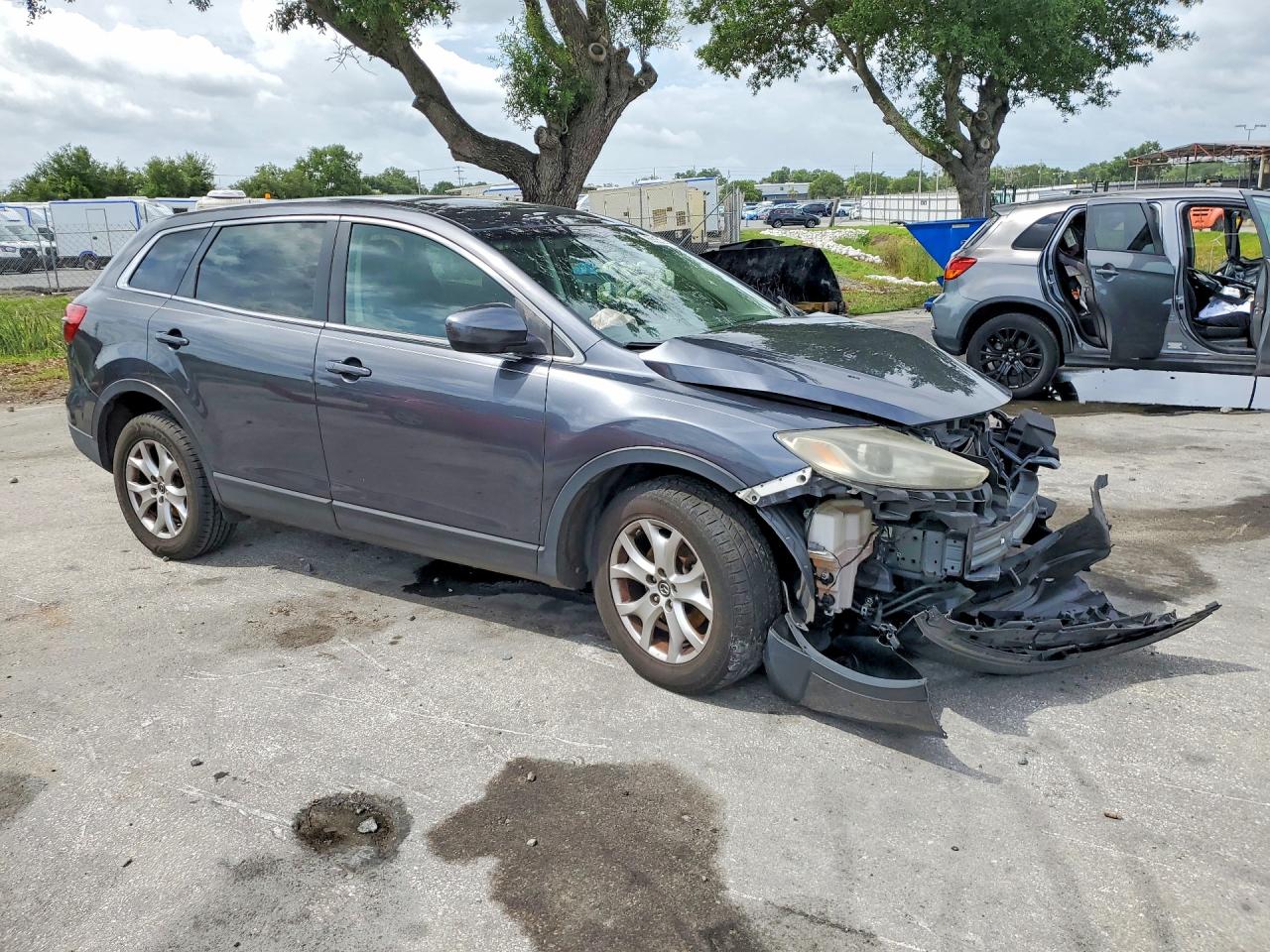 2015 Mazda Cx-9 Touring Blue vin: JM3TB2CA2F0447677