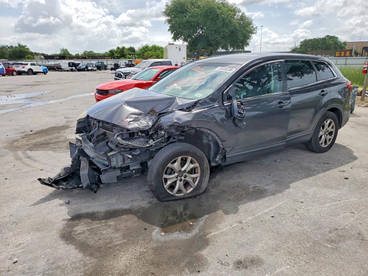 2015 Mazda Cx-9 Touring Blue vin: JM3TB2CA2F0447677