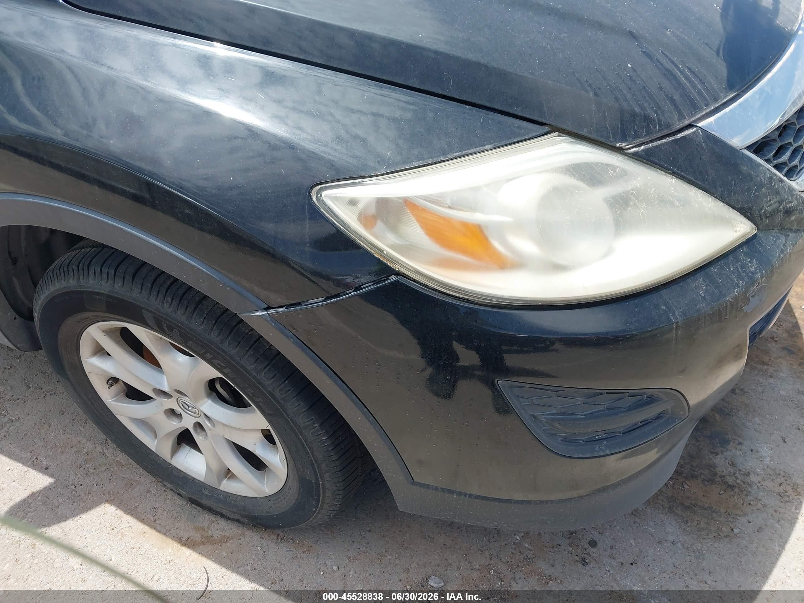 2012 Mazda Cx-9 Touring Black vin: JM3TB2CA3C0337295