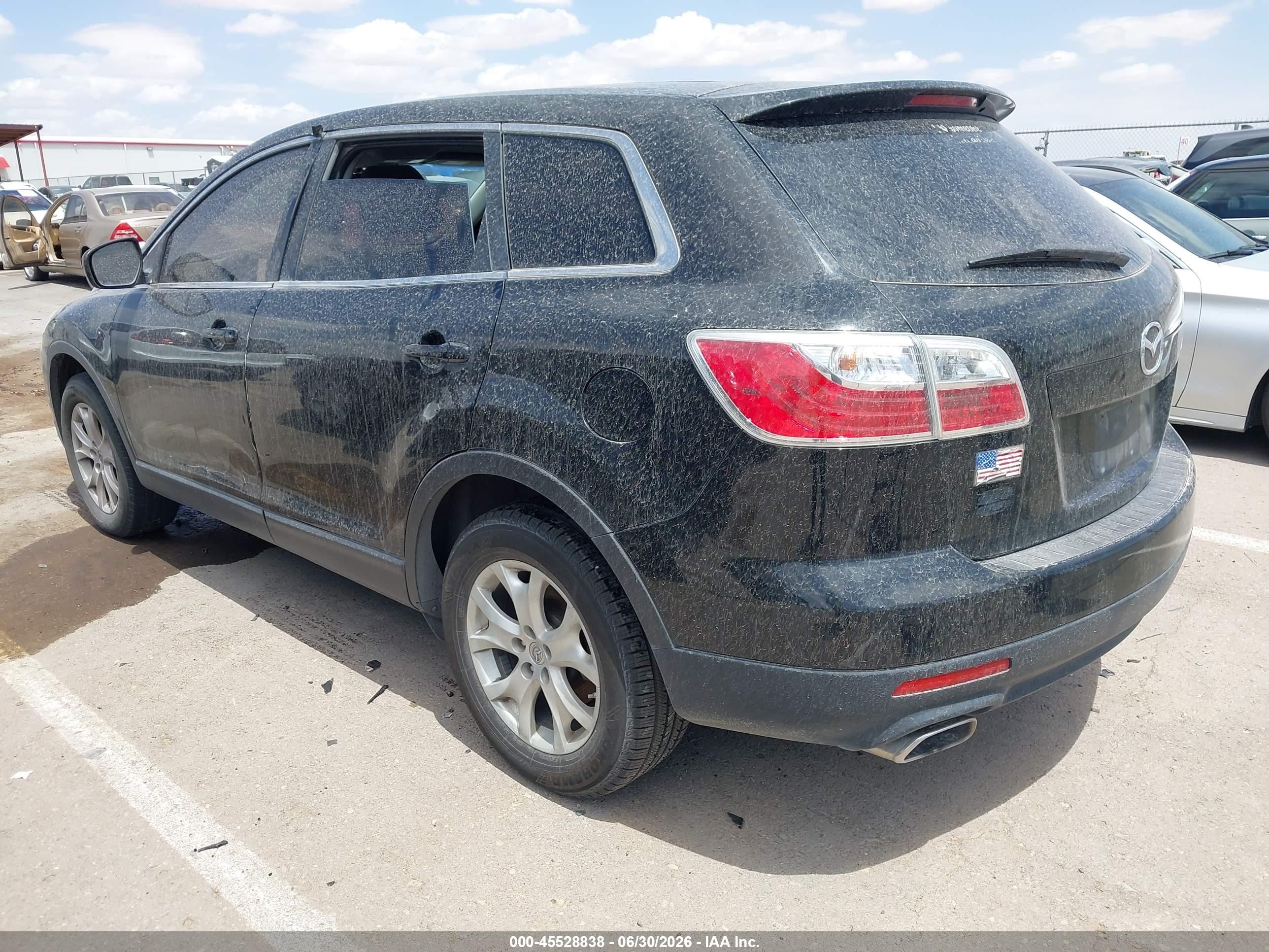 2012 Mazda Cx-9 Touring Black vin: JM3TB2CA3C0337295
