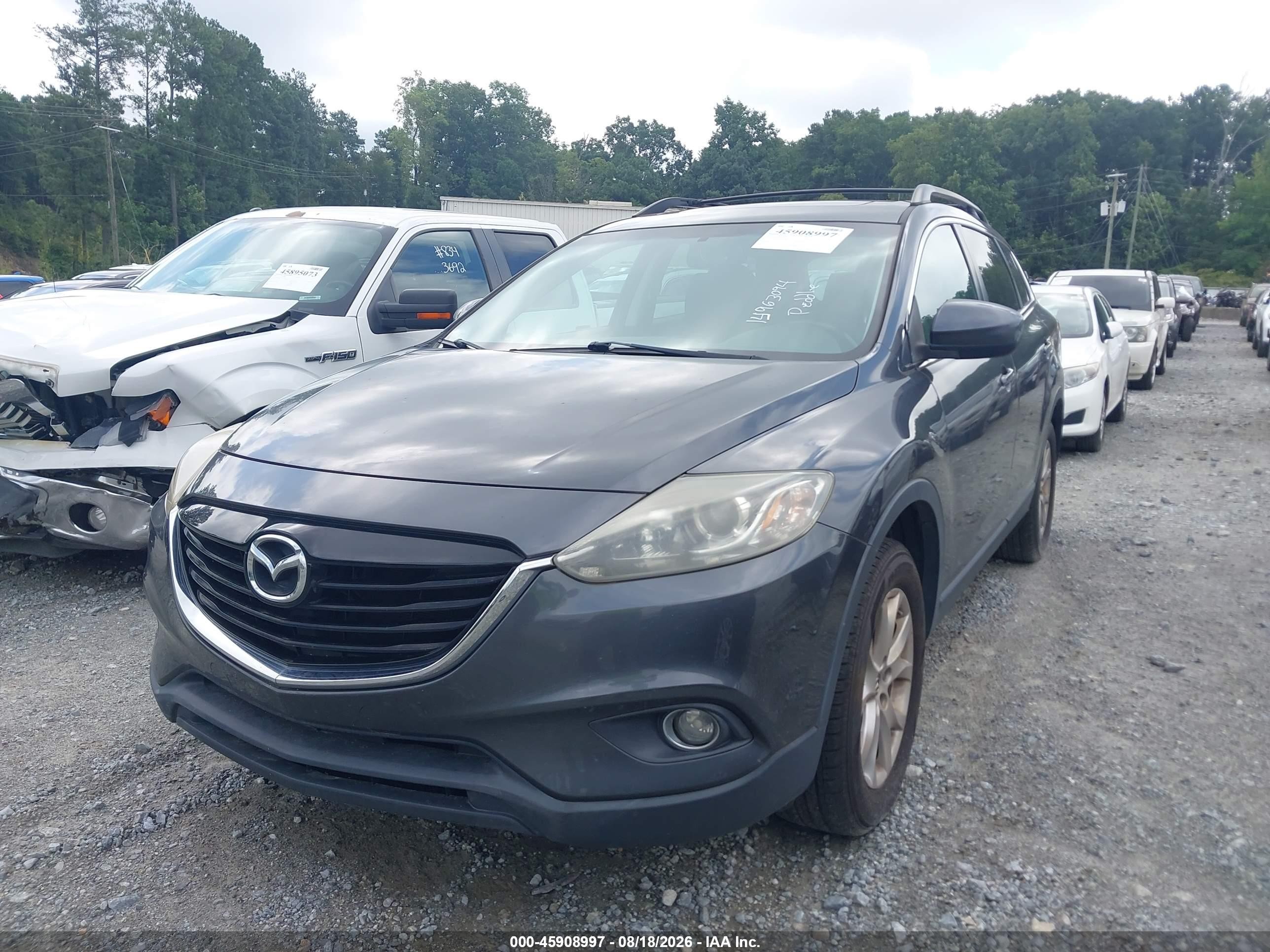 2015 Mazda Cx-9 Touring Gray vin: JM3TB2CA3F0463161