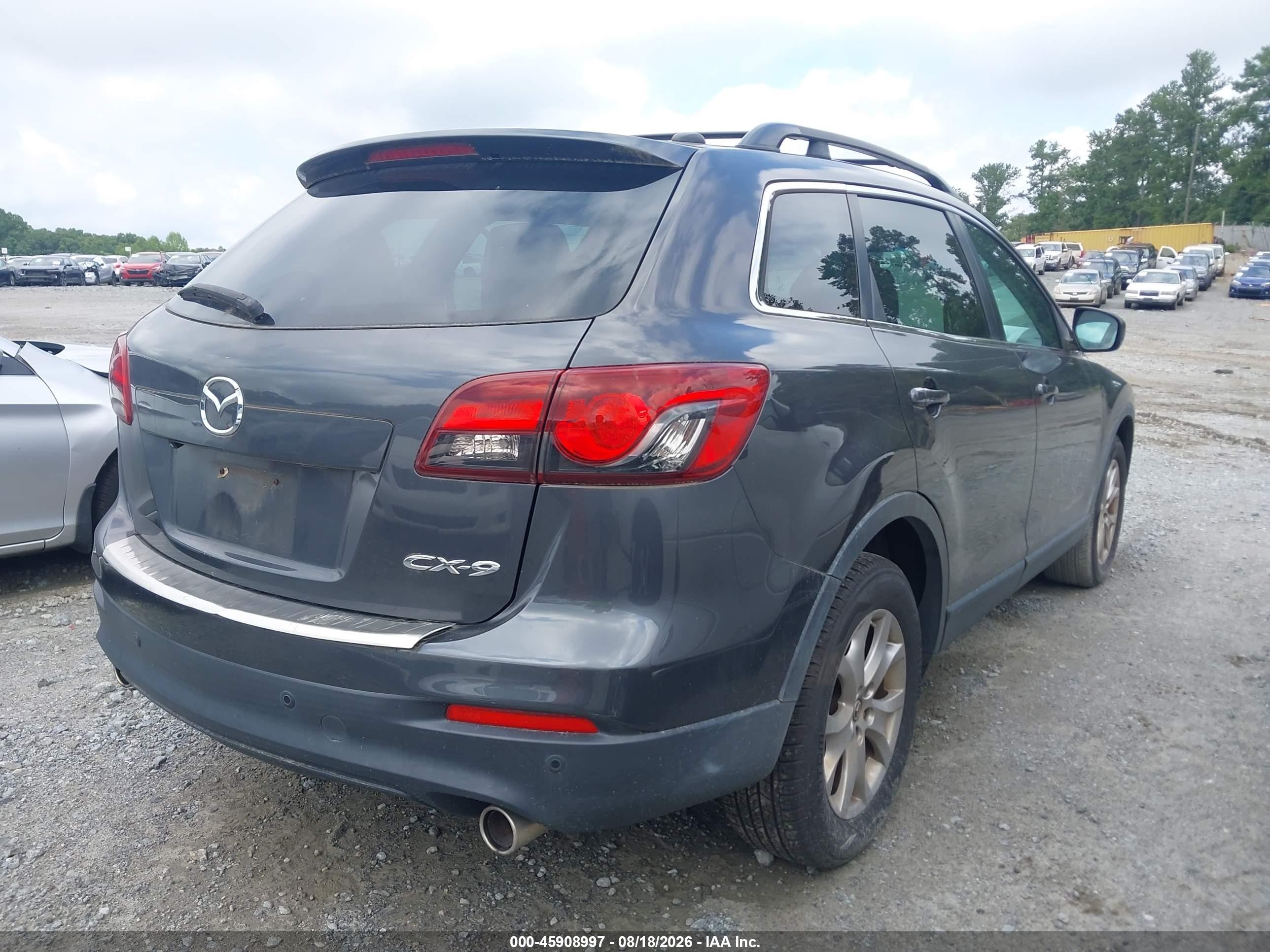 2015 Mazda Cx-9 Touring Gray vin: JM3TB2CA3F0463161