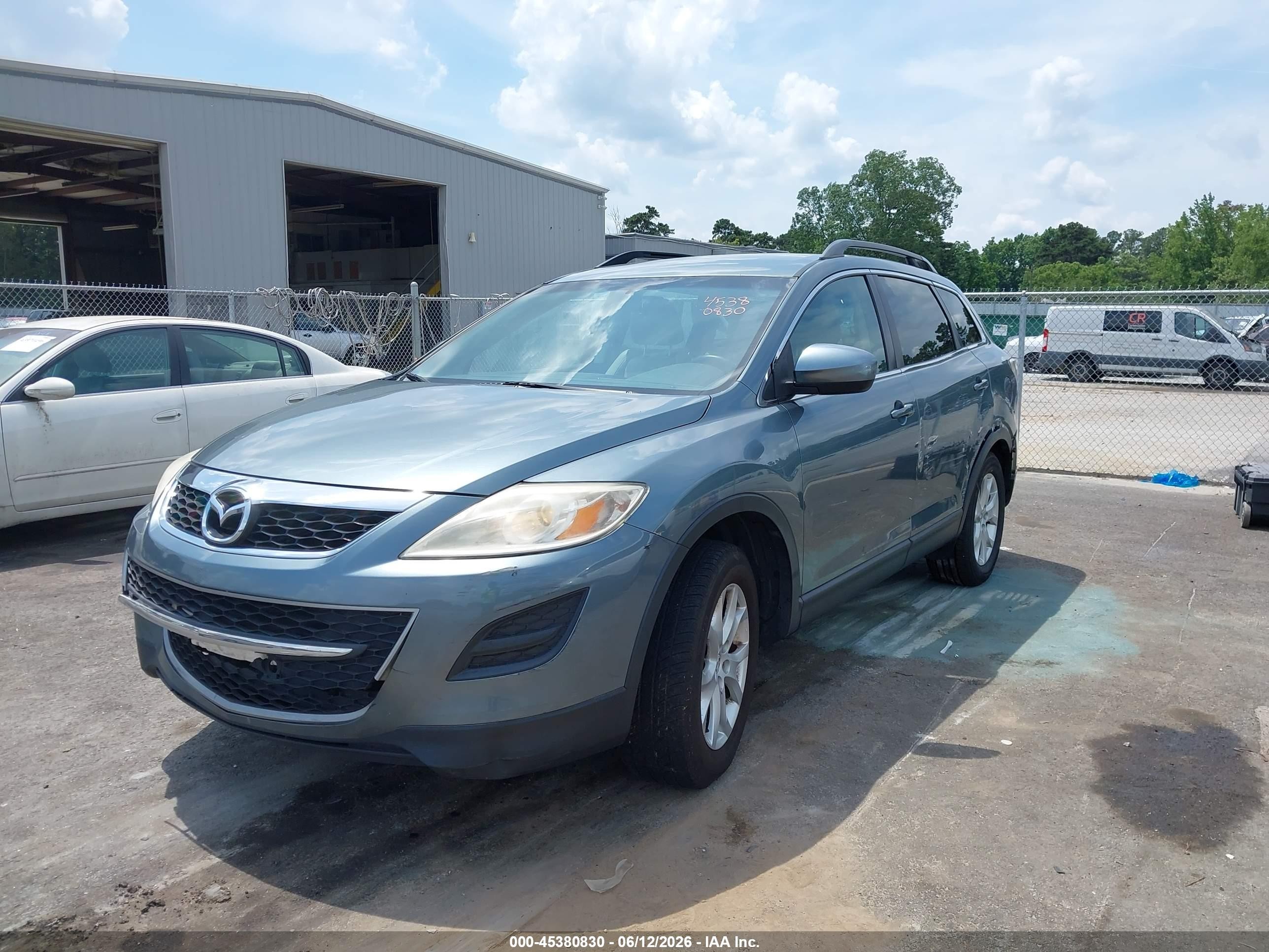 2012 Mazda Cx-9 Touring Light Blue vin: JM3TB2CA4C0363923