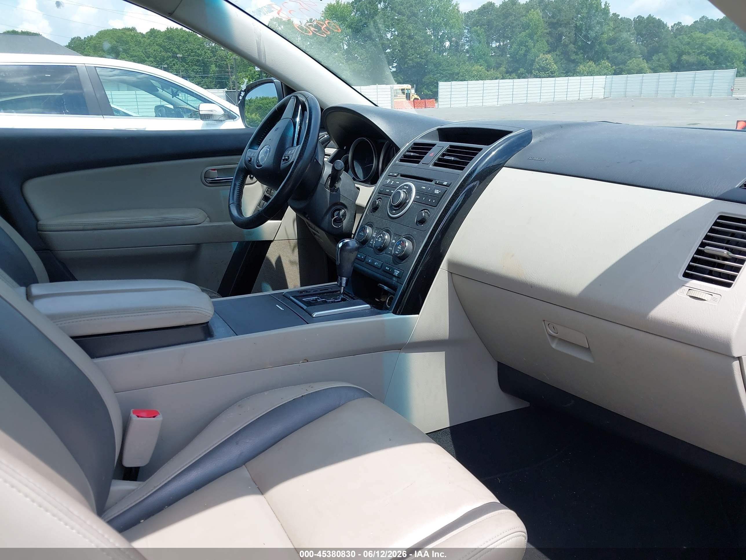 2012 Mazda Cx-9 Touring Light Blue vin: JM3TB2CA4C0363923