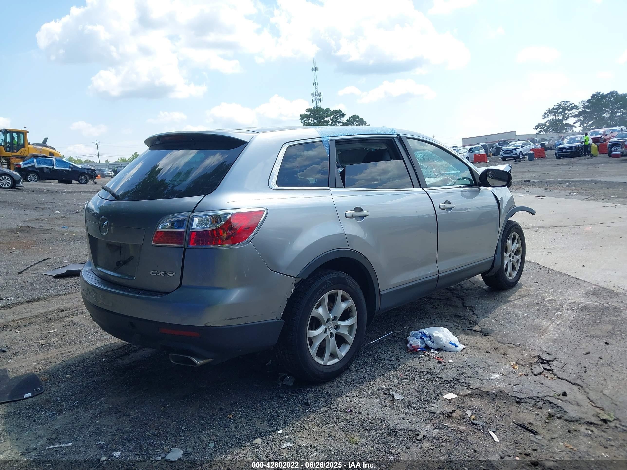 2012 Mazda Cx-9 Touring Gray vin: JM3TB2CA4C0366689